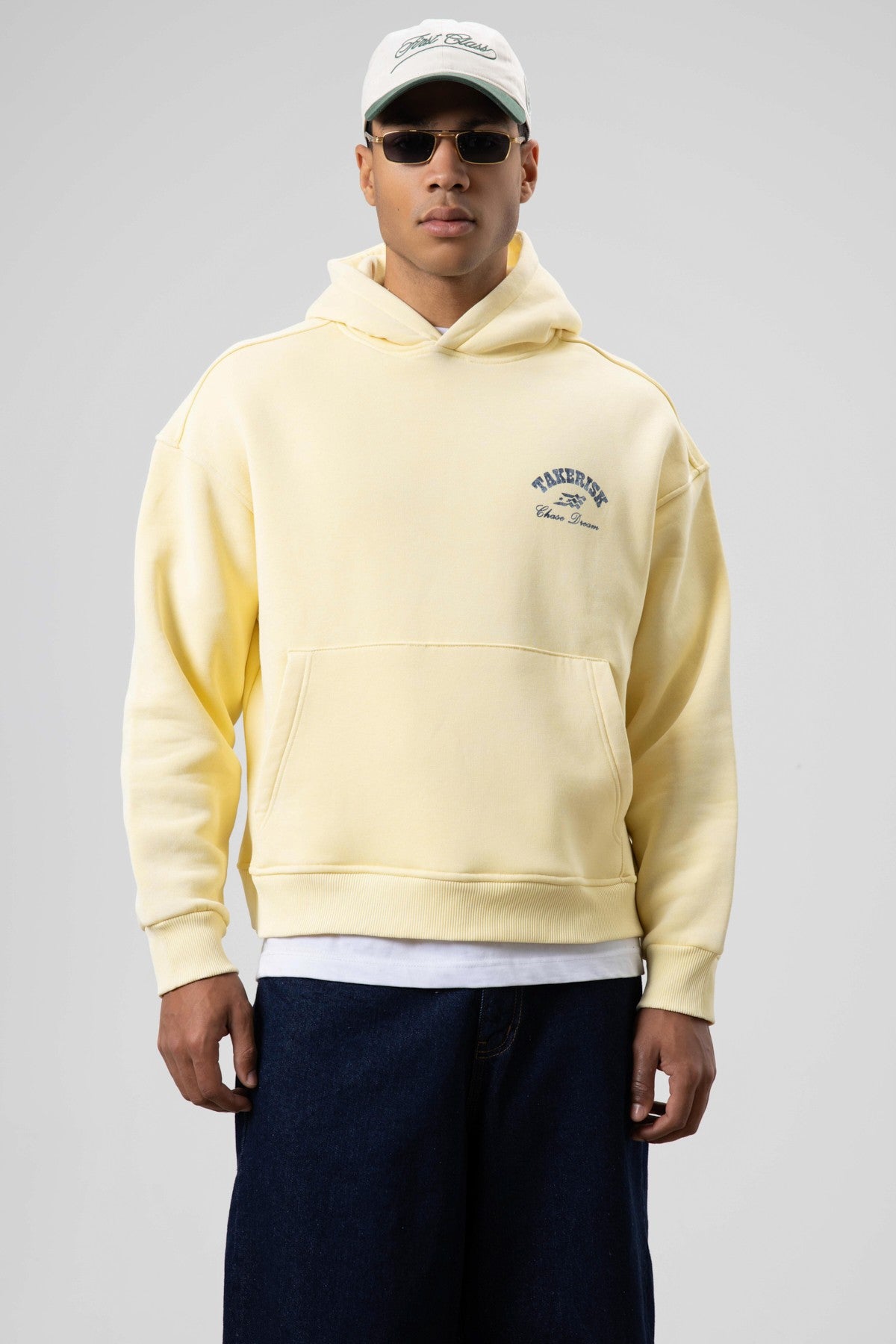 Oversize Yıkamalı Boxy Fit Kapüşonlu Sweatshirt