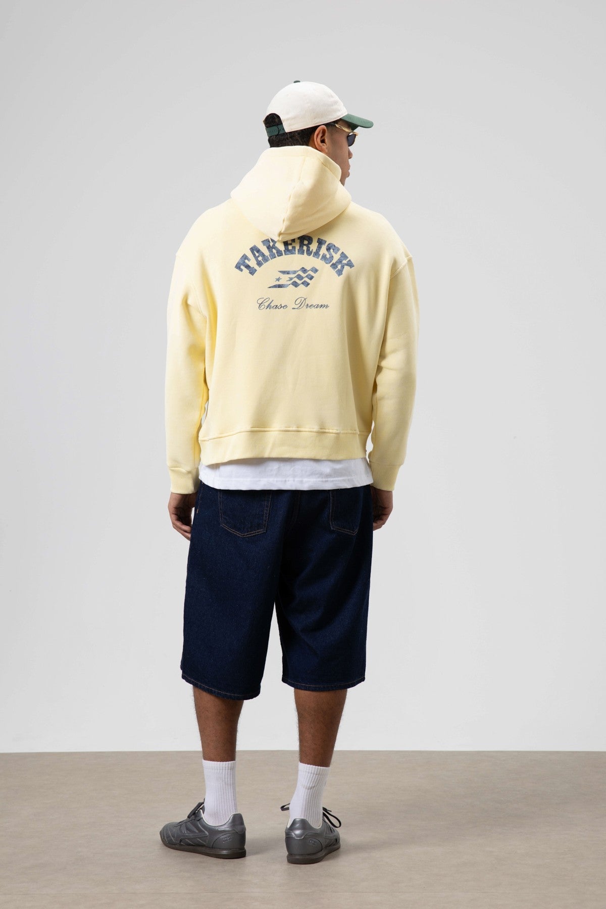 Oversize Yıkamalı Boxy Fit Kapüşonlu Sweatshirt
