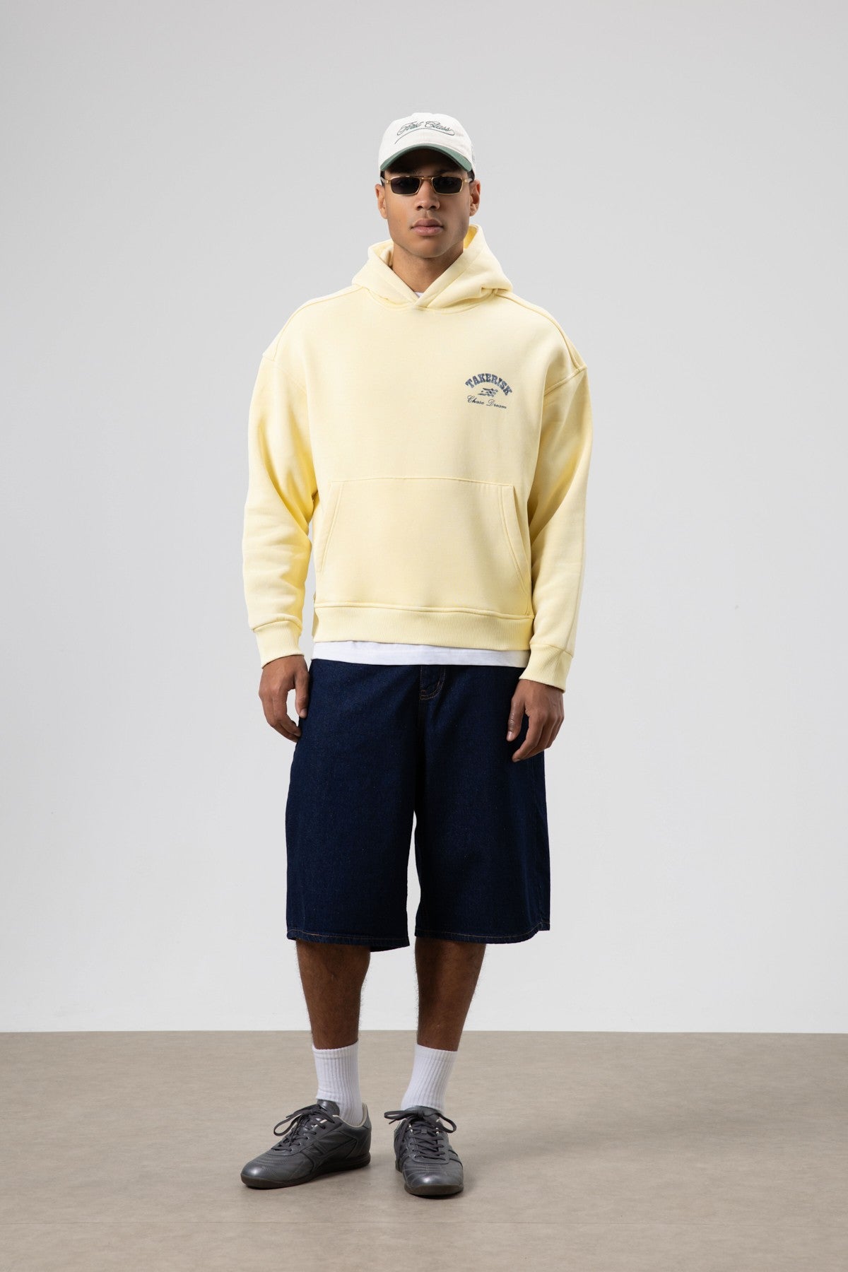 Oversize Yıkamalı Boxy Fit Kapüşonlu Sweatshirt