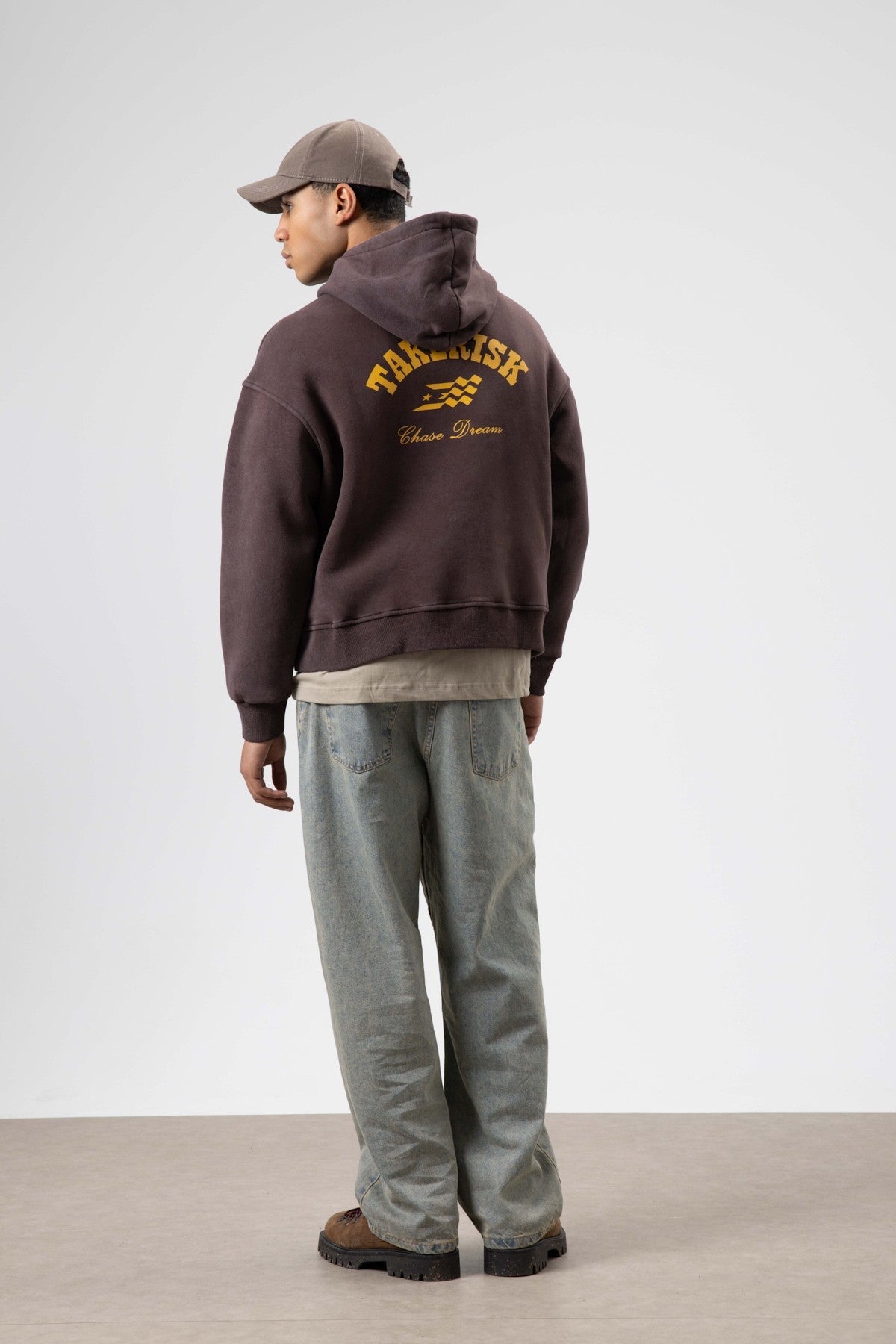 Oversize Yıkamalı Boxy Fit Kapüşonlu Sweatshirt
