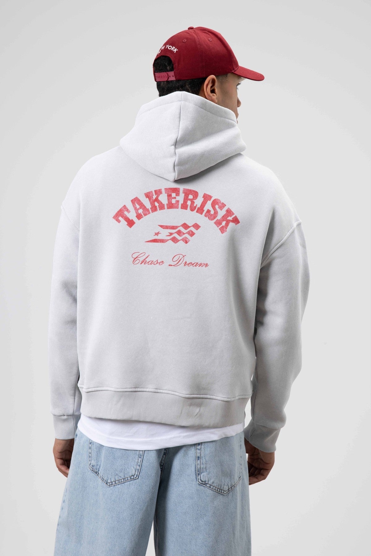 Oversize Yıkamalı Boxy Fit Kapüşonlu Sweatshirt