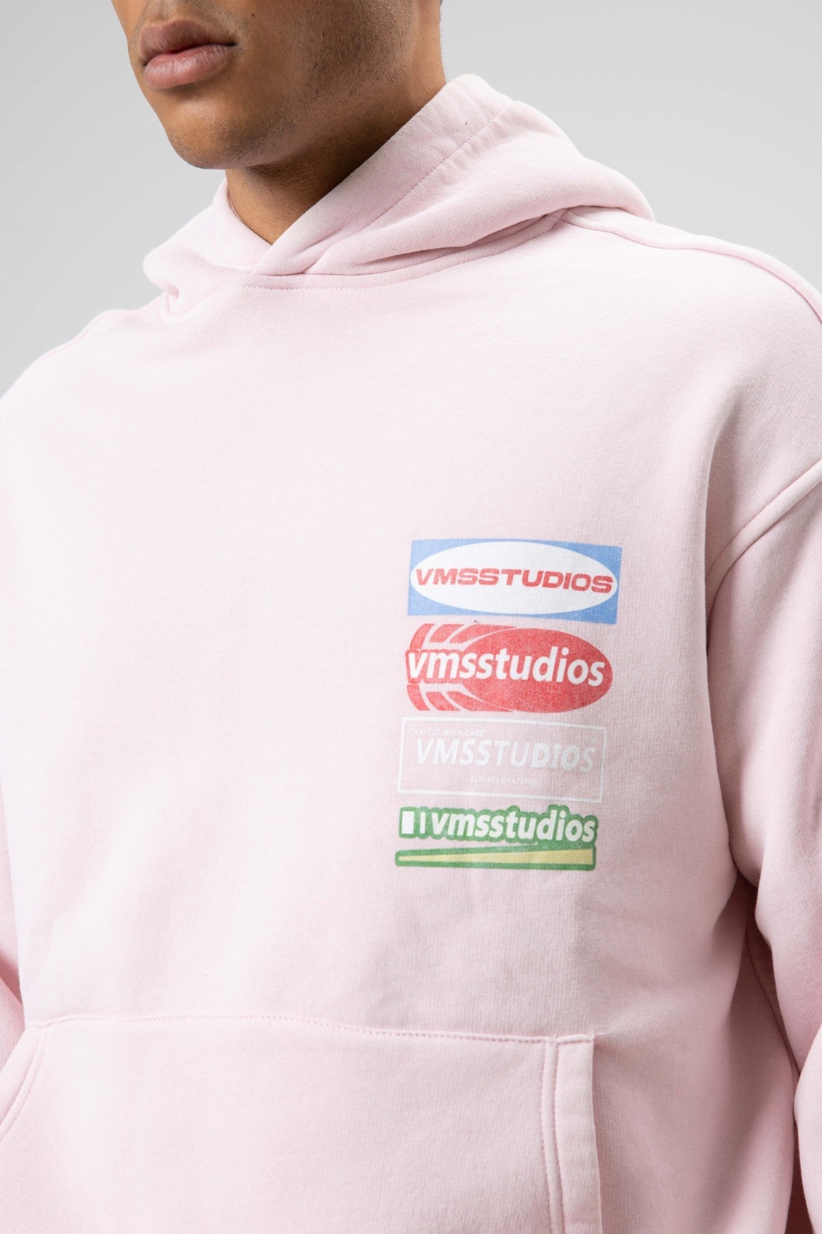 Oversize Yıkamalı Baskılı Kapüşonlu Sweatshirt