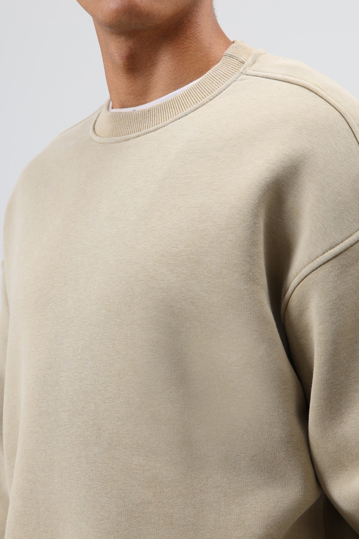 Basic Oversize Yıkamalı Sweatshirt