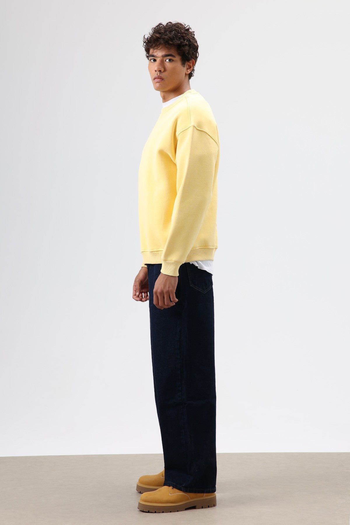 Basic Oversize Yıkamalı Sweatshirt