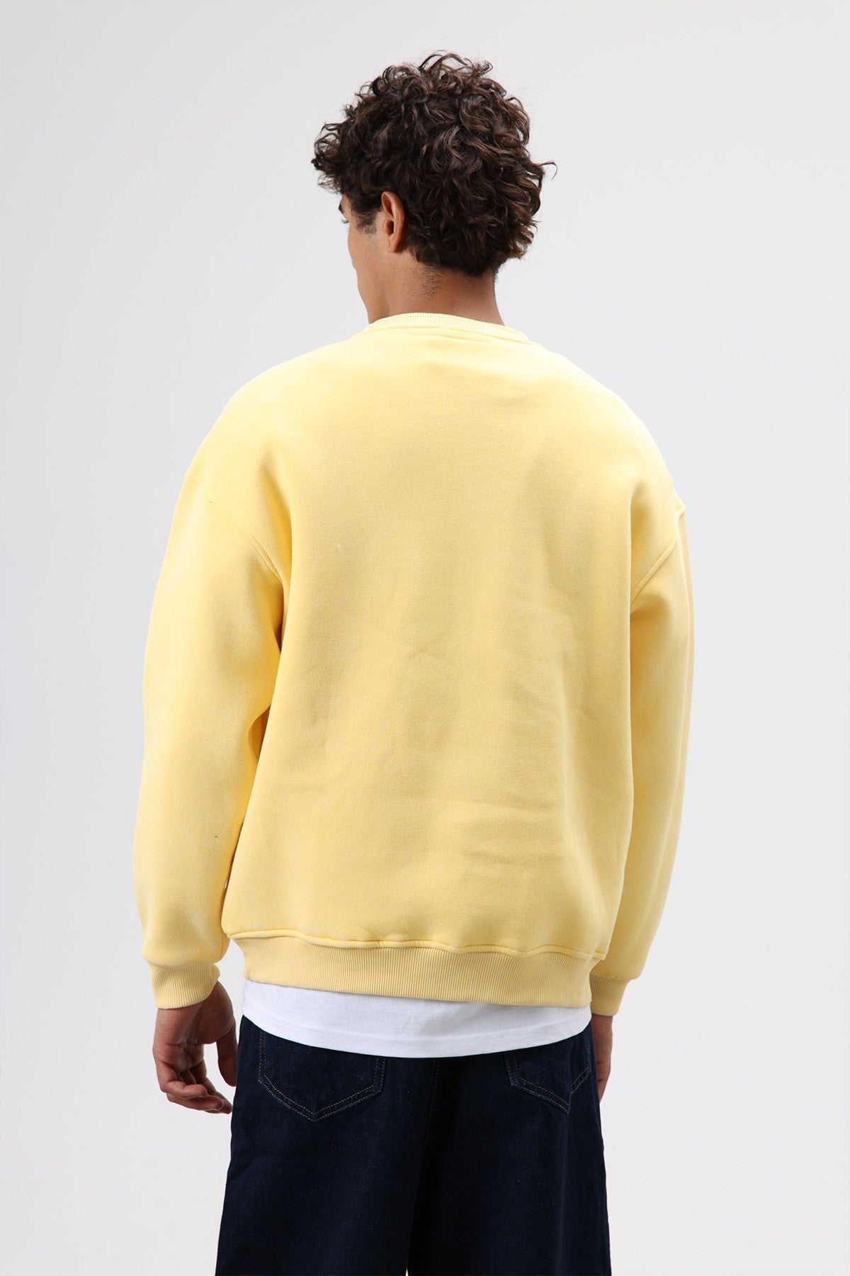 Basic Oversize Yıkamalı Sweatshirt