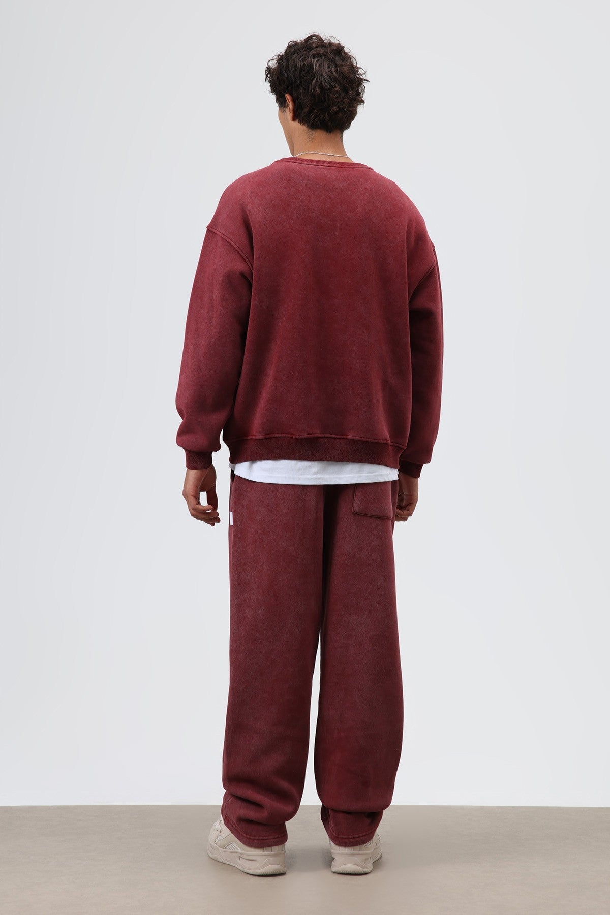Basic Oversize Yıkamalı Sweatshirt