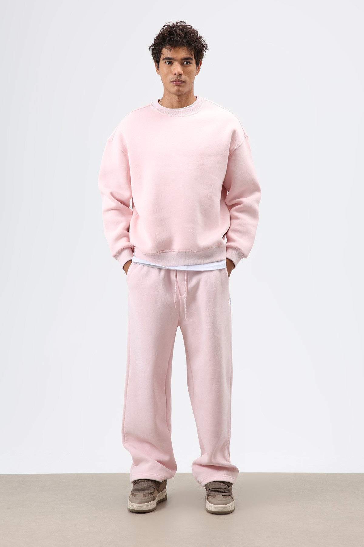 Basic Oversize Yıkamalı Sweatshirt