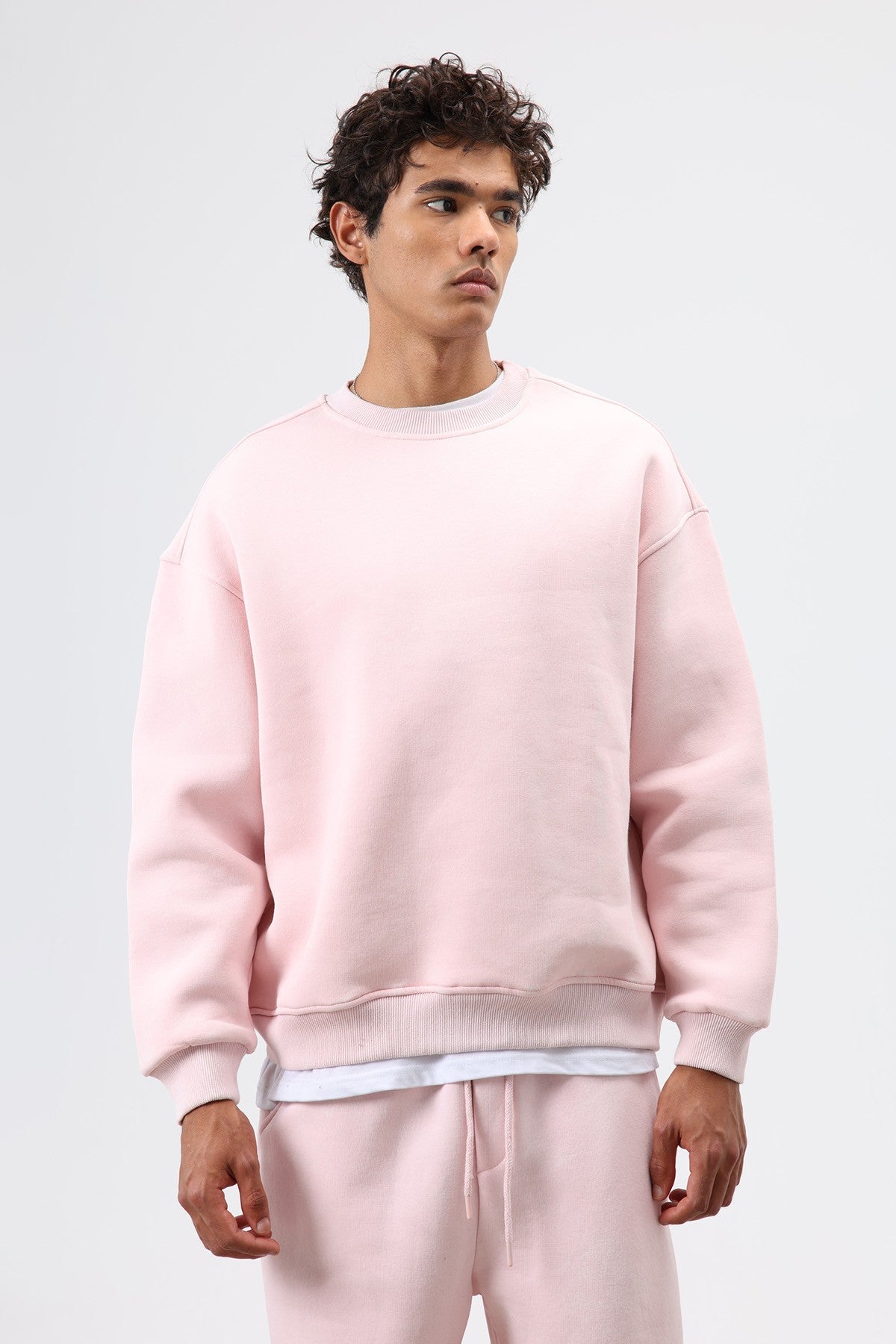Basic Oversize Yıkamalı Sweatshirt