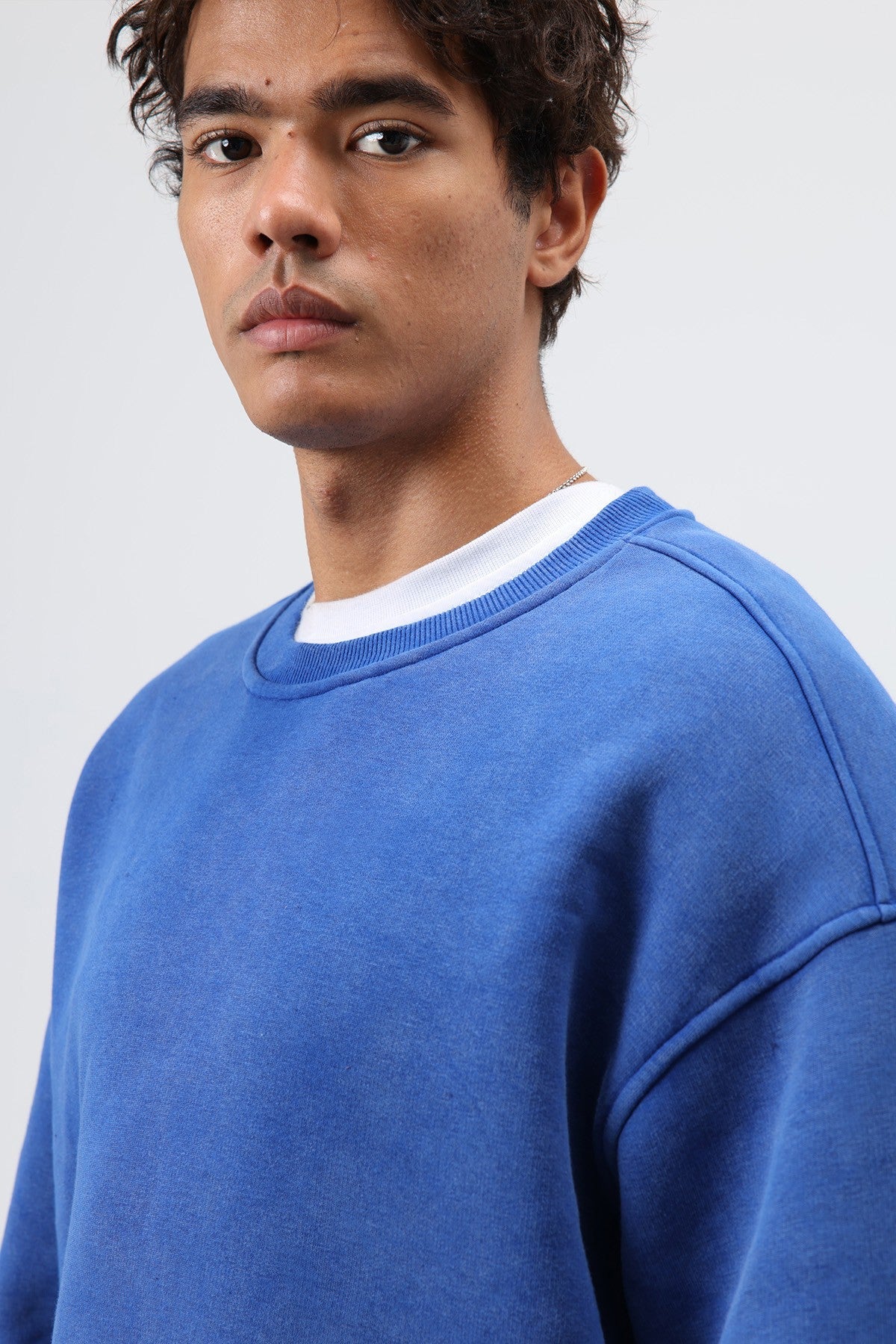 Basic Oversize Yıkamalı Sweatshirt