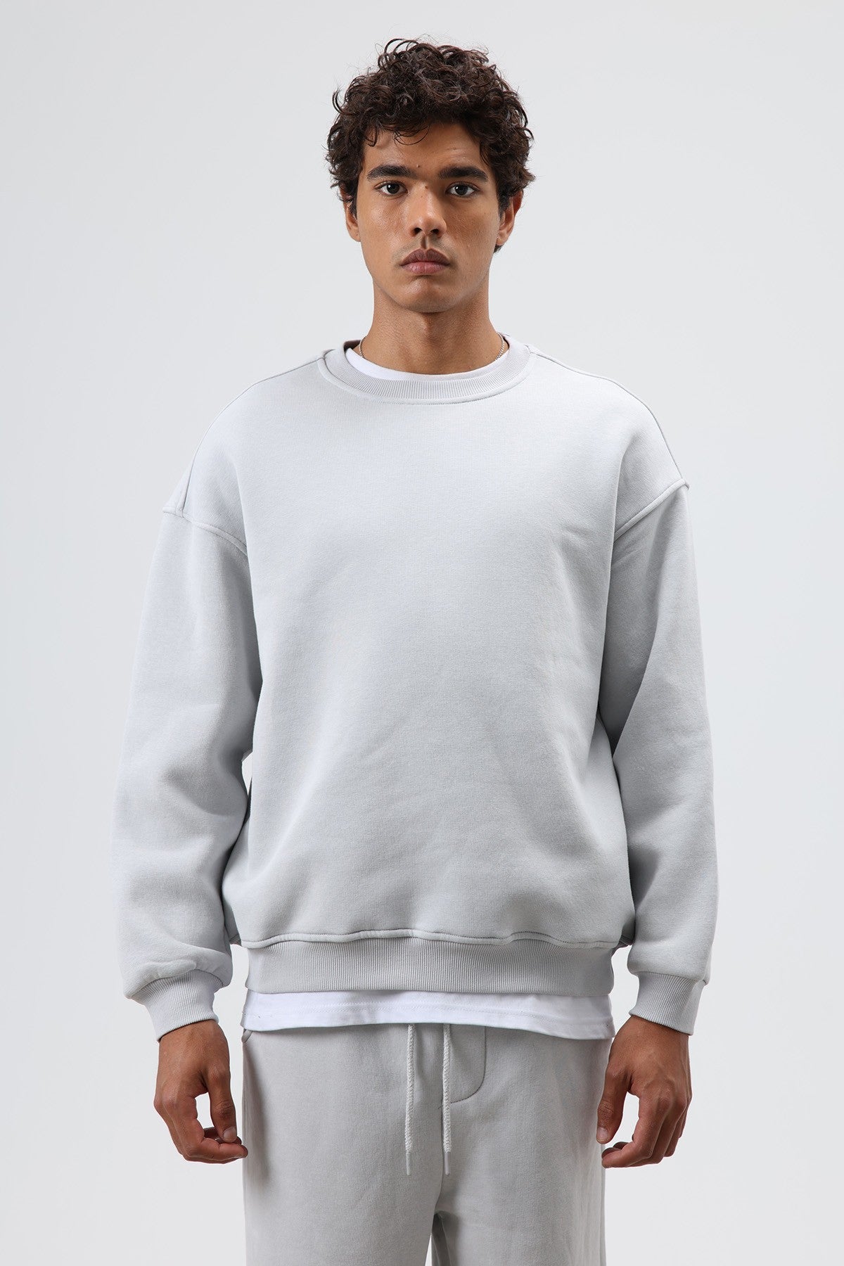Basic Oversize Yıkamalı Sweatshirt