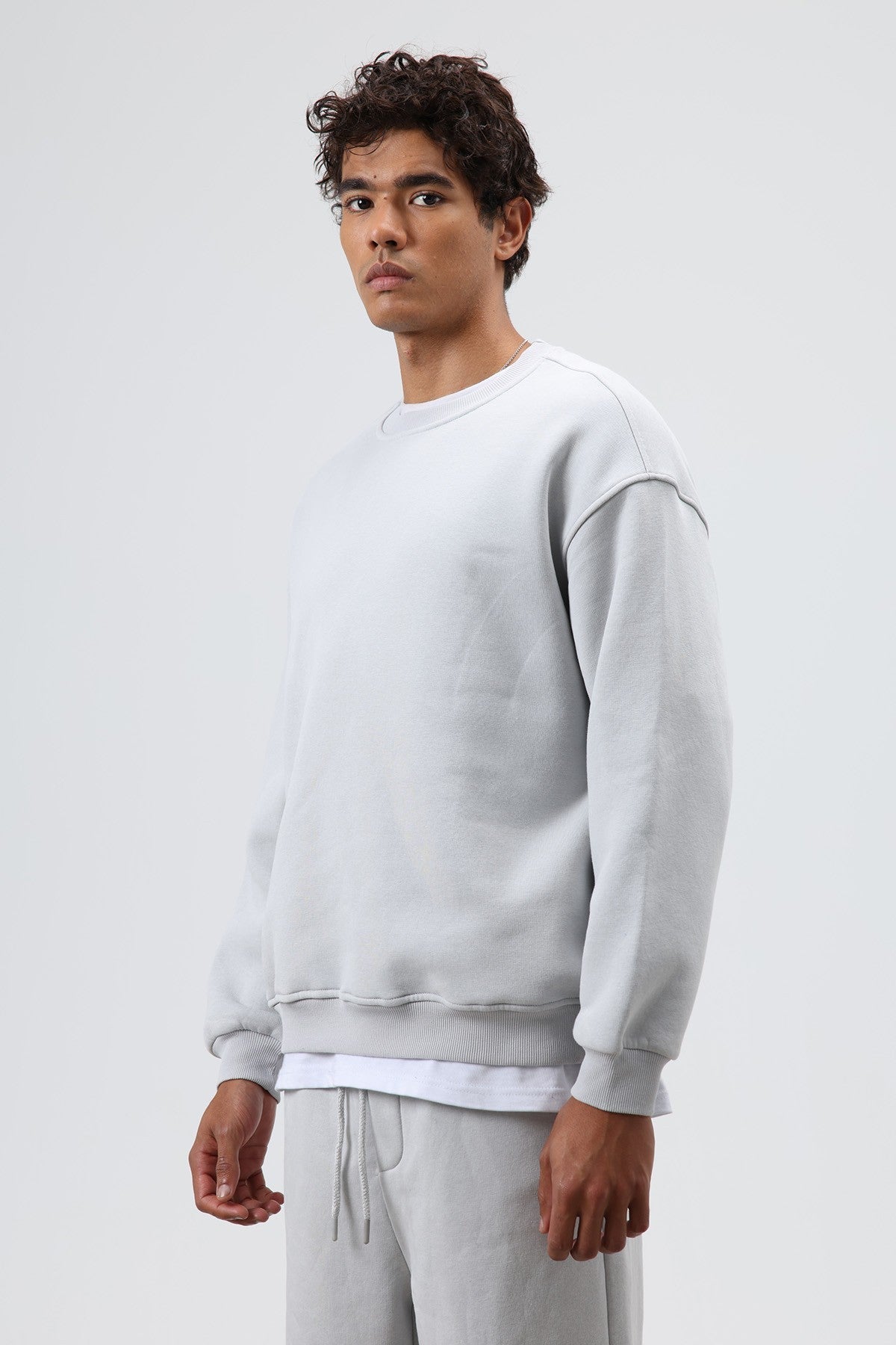Basic Oversize Yıkamalı Sweatshirt