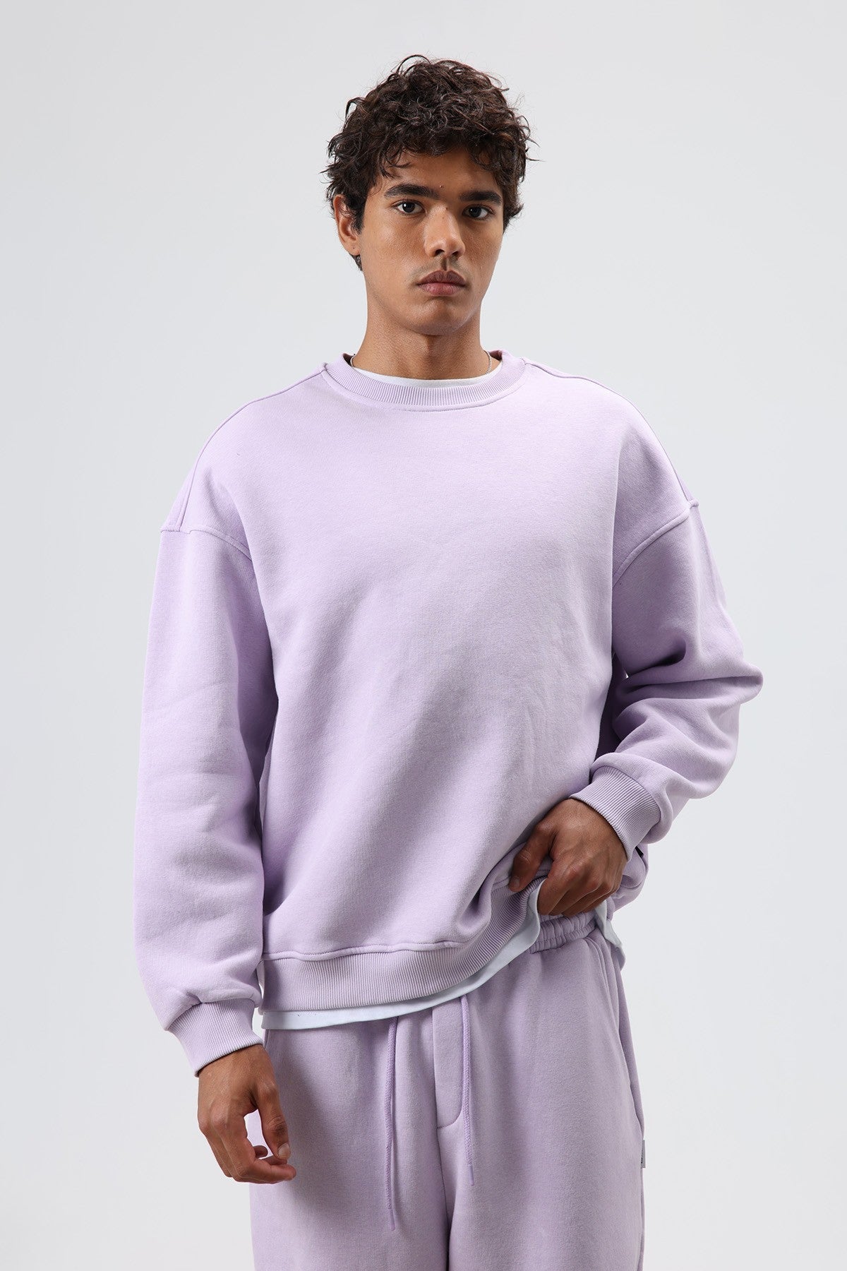 Basic Oversize Yıkamalı Sweatshirt
