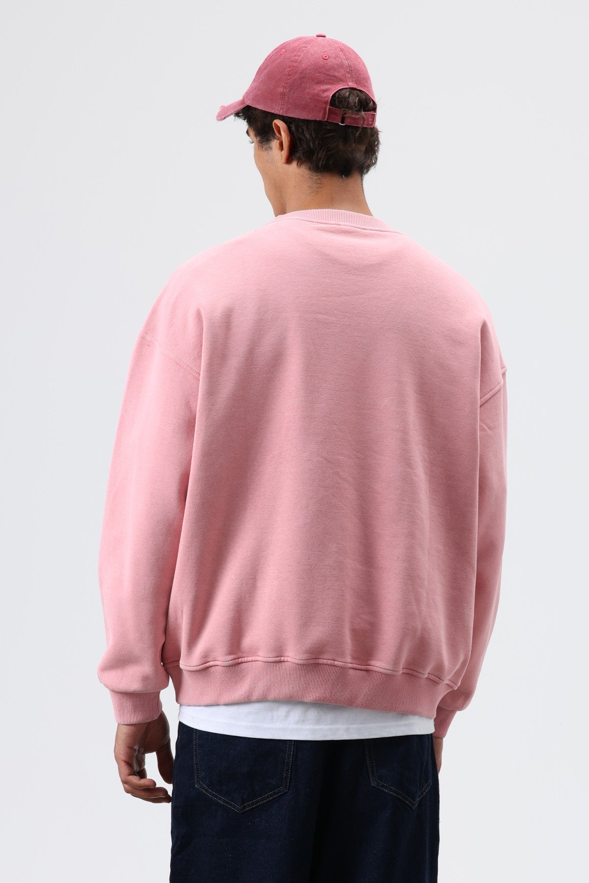 Basic Oversize Yıkamalı Sweatshirt