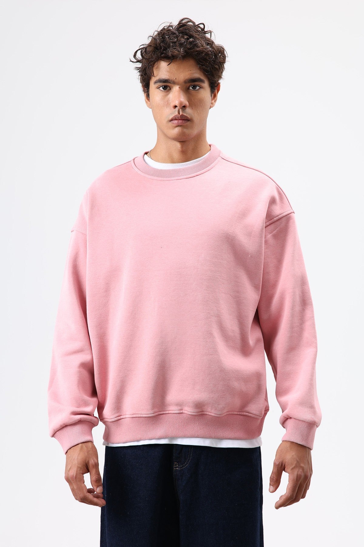 Basic Oversize Yıkamalı Sweatshirt