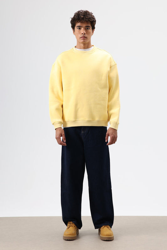 Basic Oversize Yıkamalı Sweatshirt