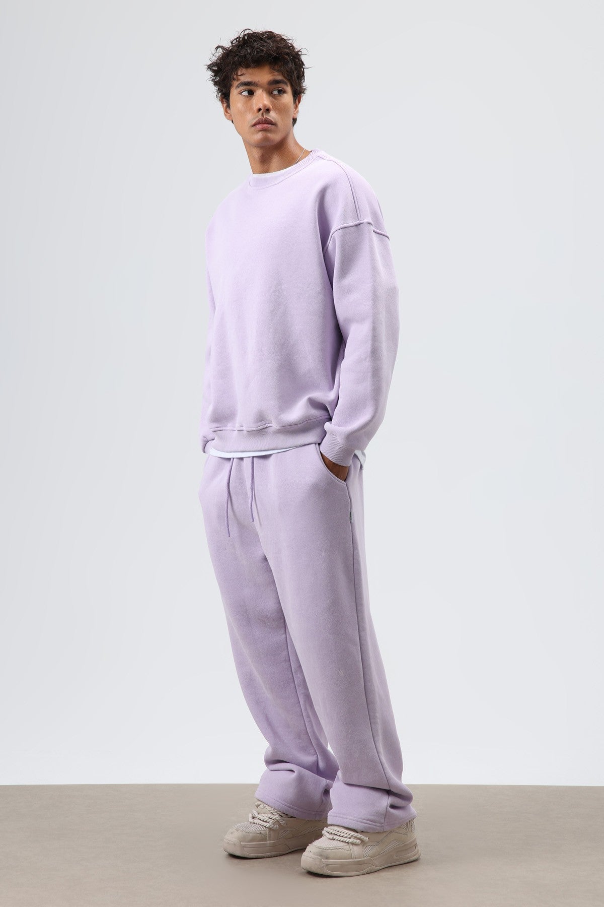 Basic Oversize Yıkamalı Sweatshirt