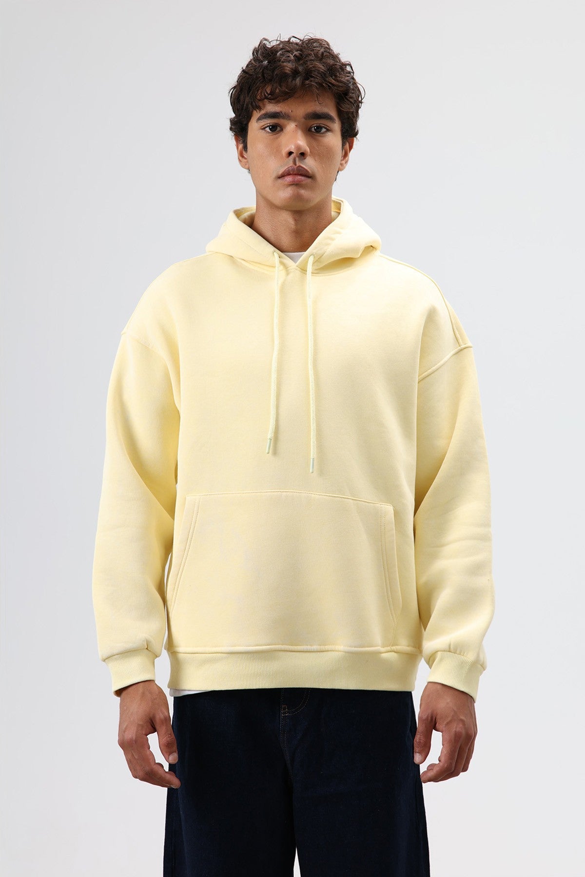 Basic Oversize Yıkamalı Hoodie