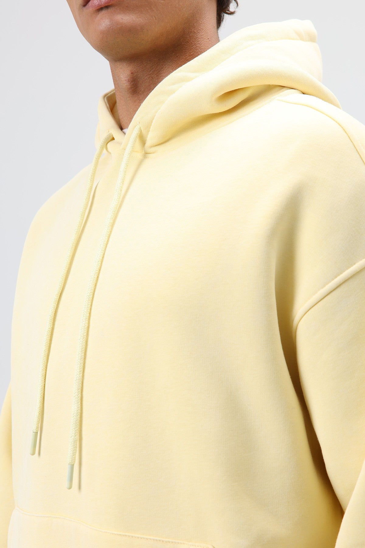 Basic Oversize Yıkamalı Hoodie