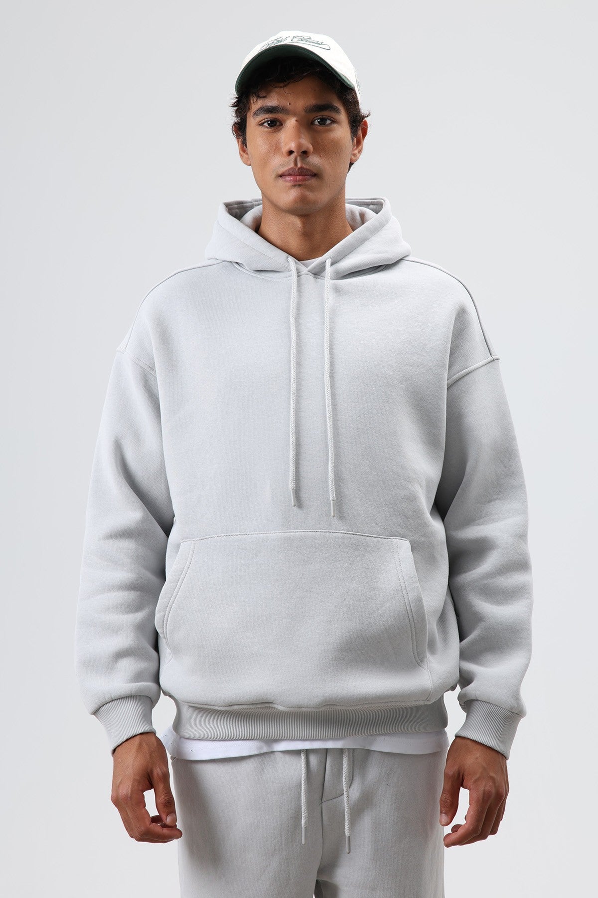 Basic Oversize Yıkamalı Hoodie