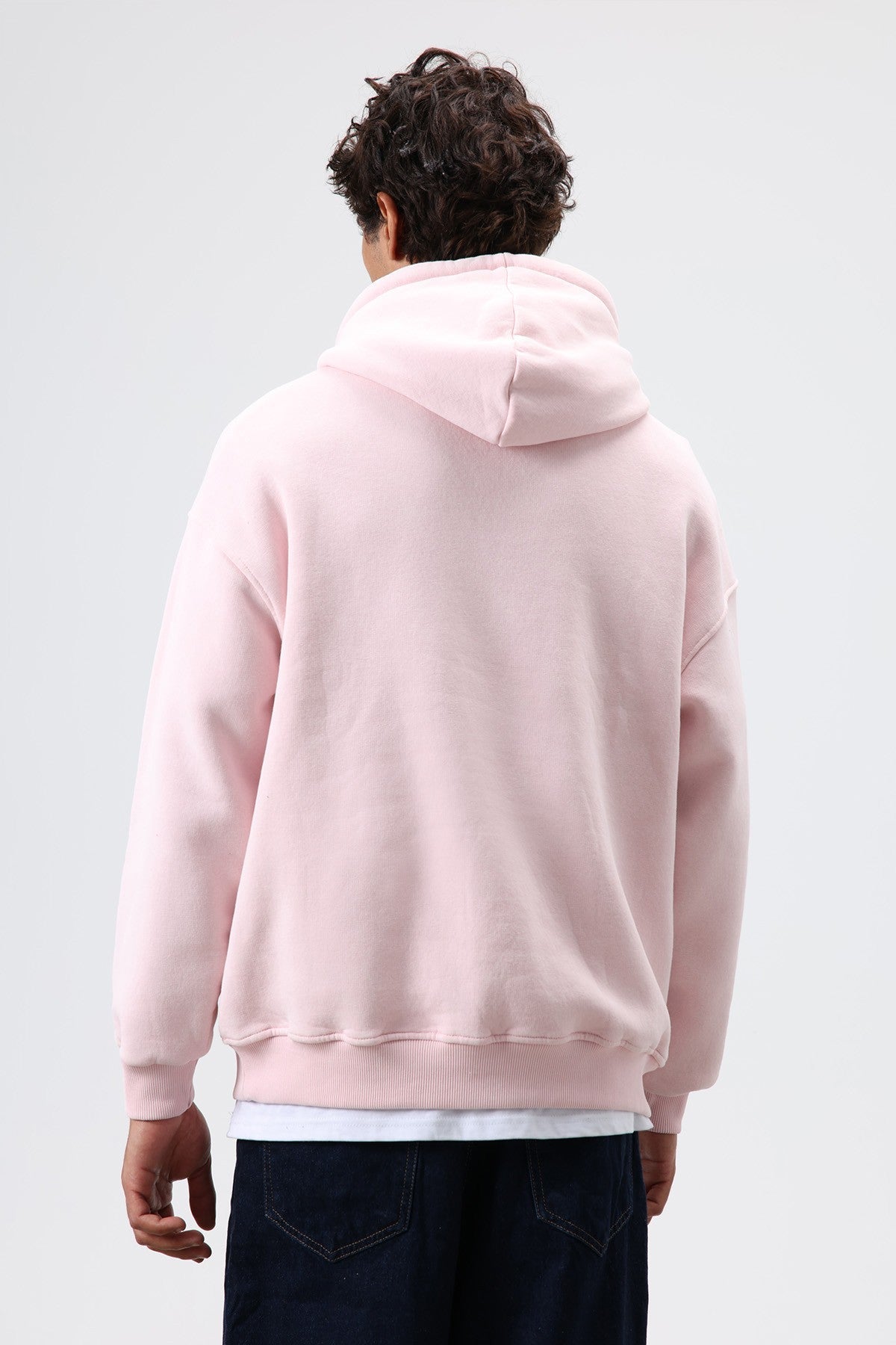 Basic Oversize Yıkamalı Hoodie