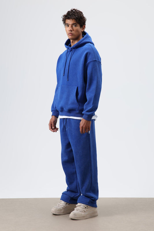 Basic Oversize Yıkamalı Hoodie