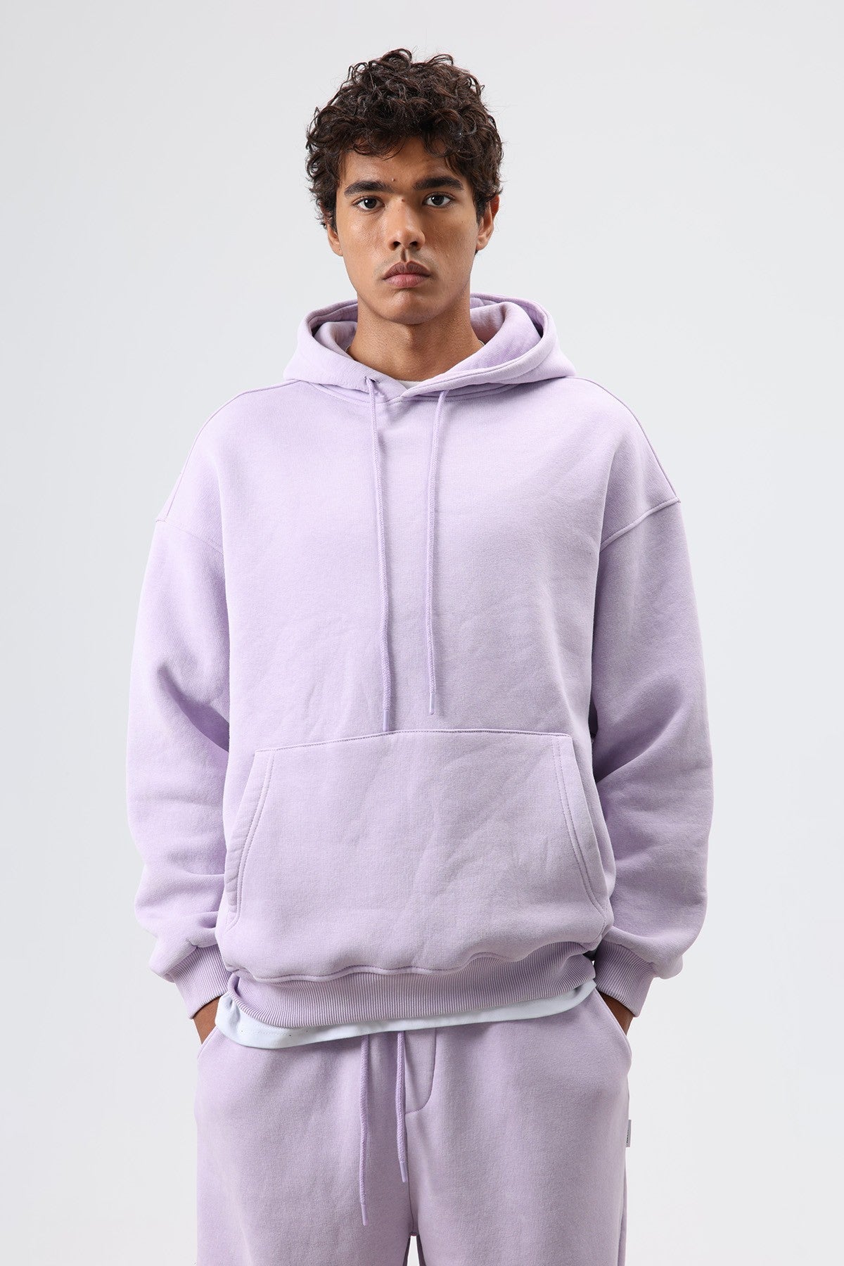 Basic Oversize Yıkamalı Hoodie