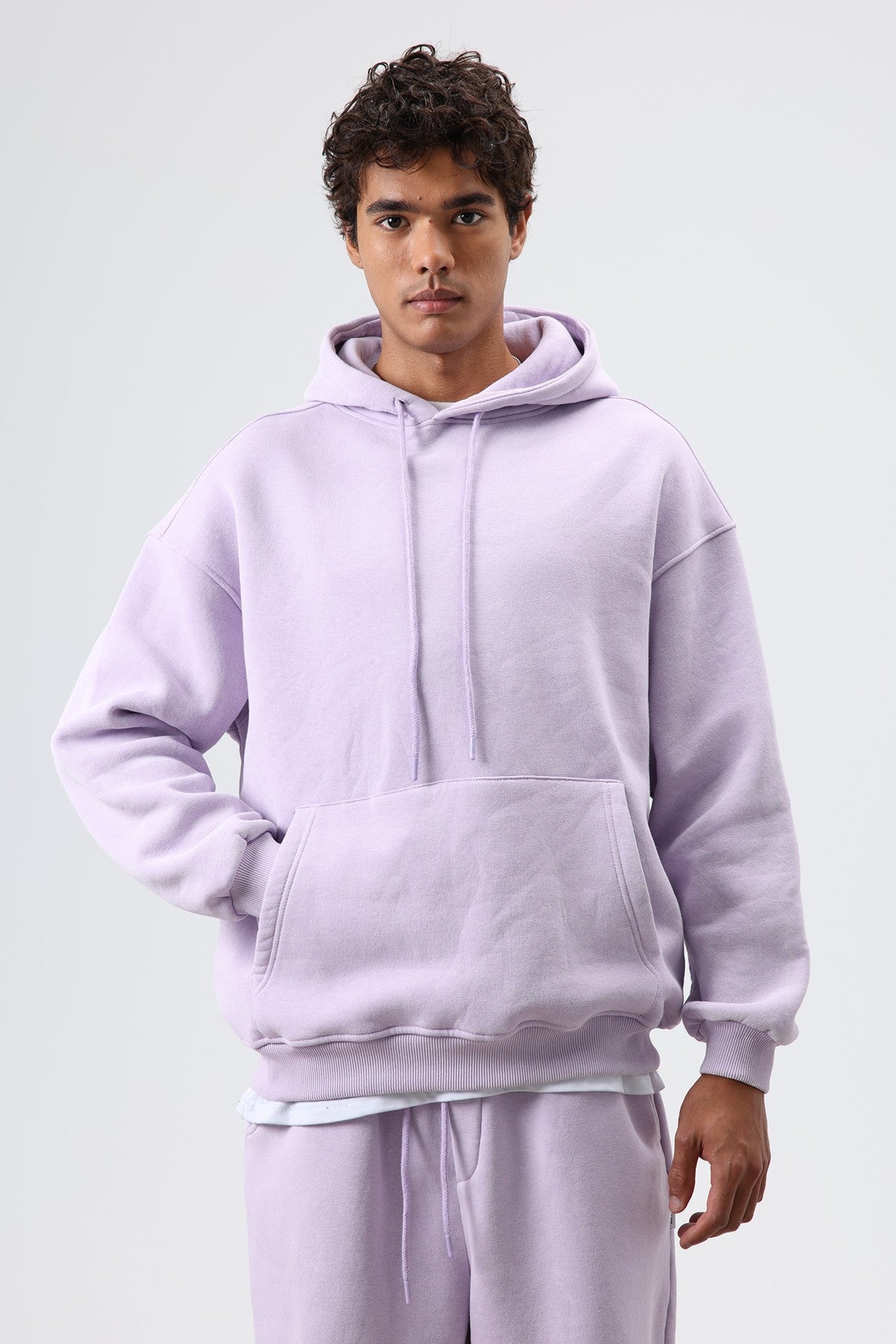 Basic Oversize Yıkamalı Hoodie
