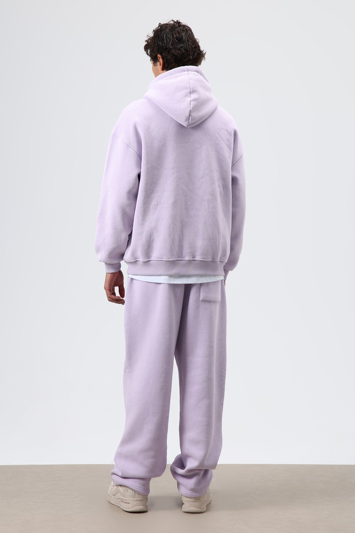 Basic Oversize Yıkamalı Hoodie