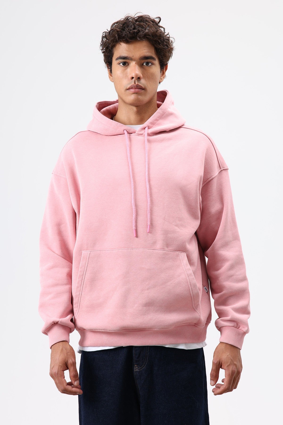Basic Oversize Yıkamalı Hoodie
