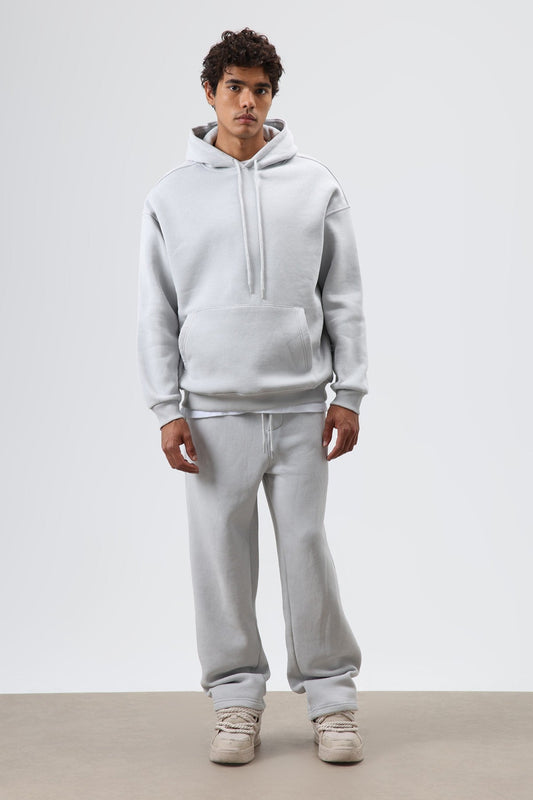 Basic Oversize Yıkamalı Hoodie