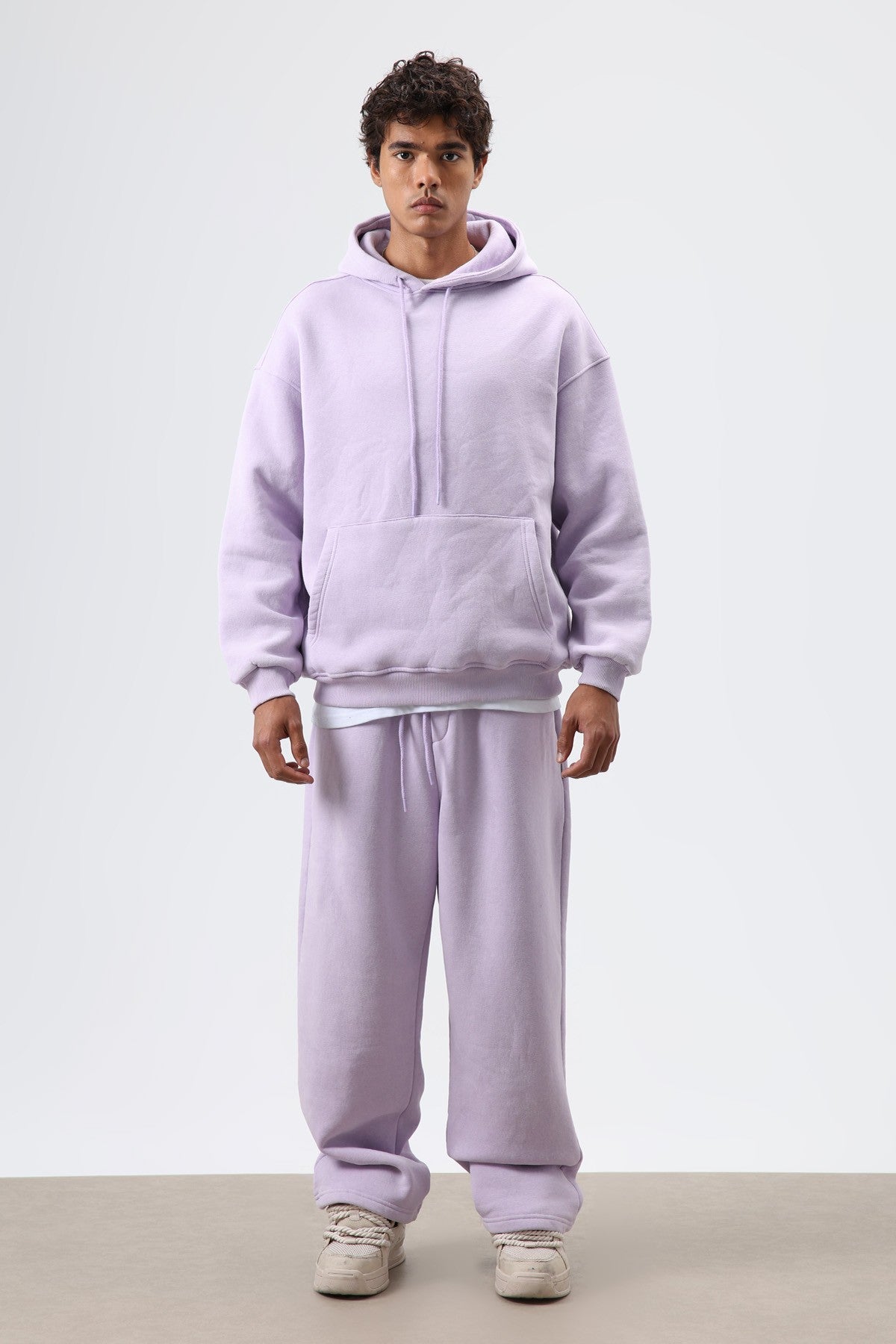 Basic Oversize Yıkamalı Hoodie