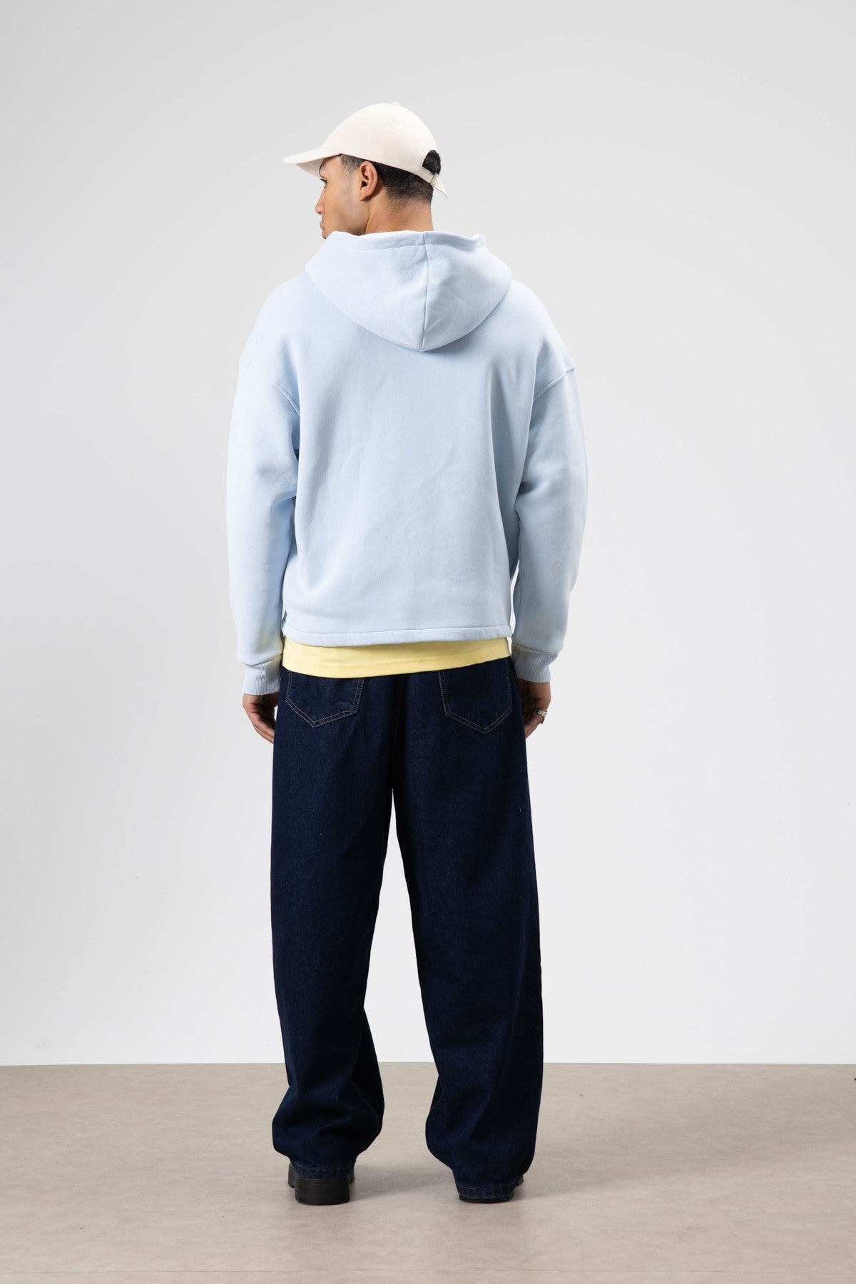 Oversize Fermuarlı Kapüşonlu Sweatshirt