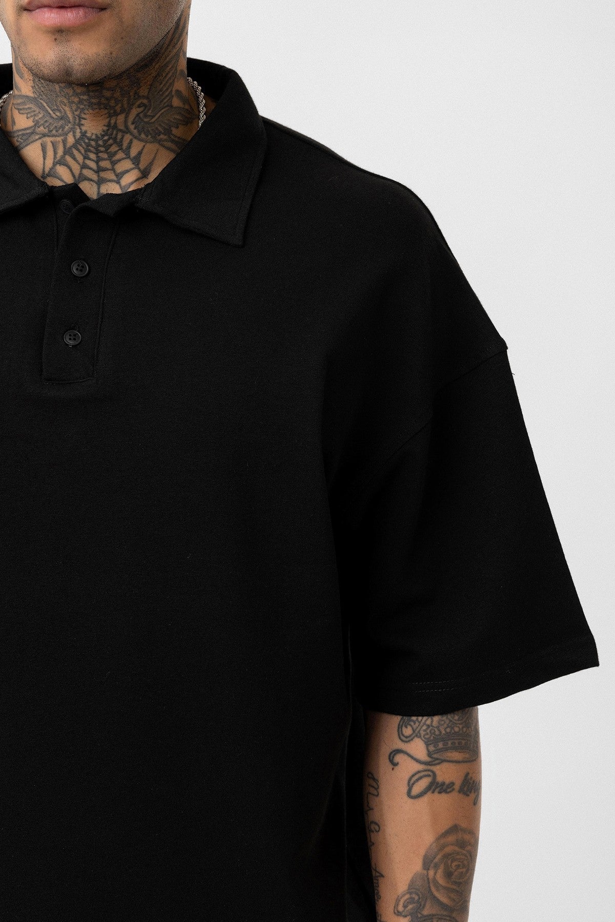Basic Polo Yaka Oversize Tişört