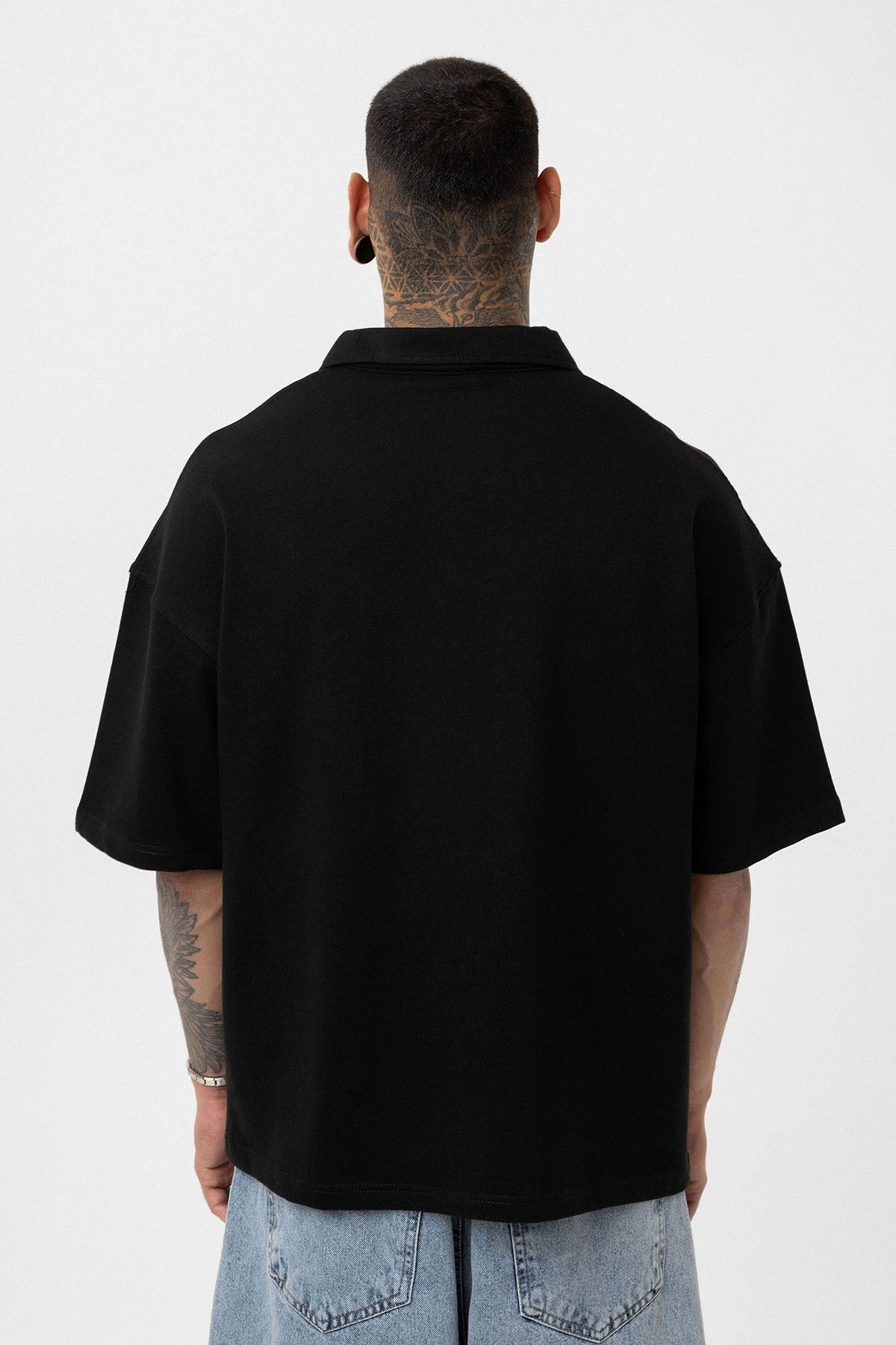 Basic Polo Yaka Oversize Tişört