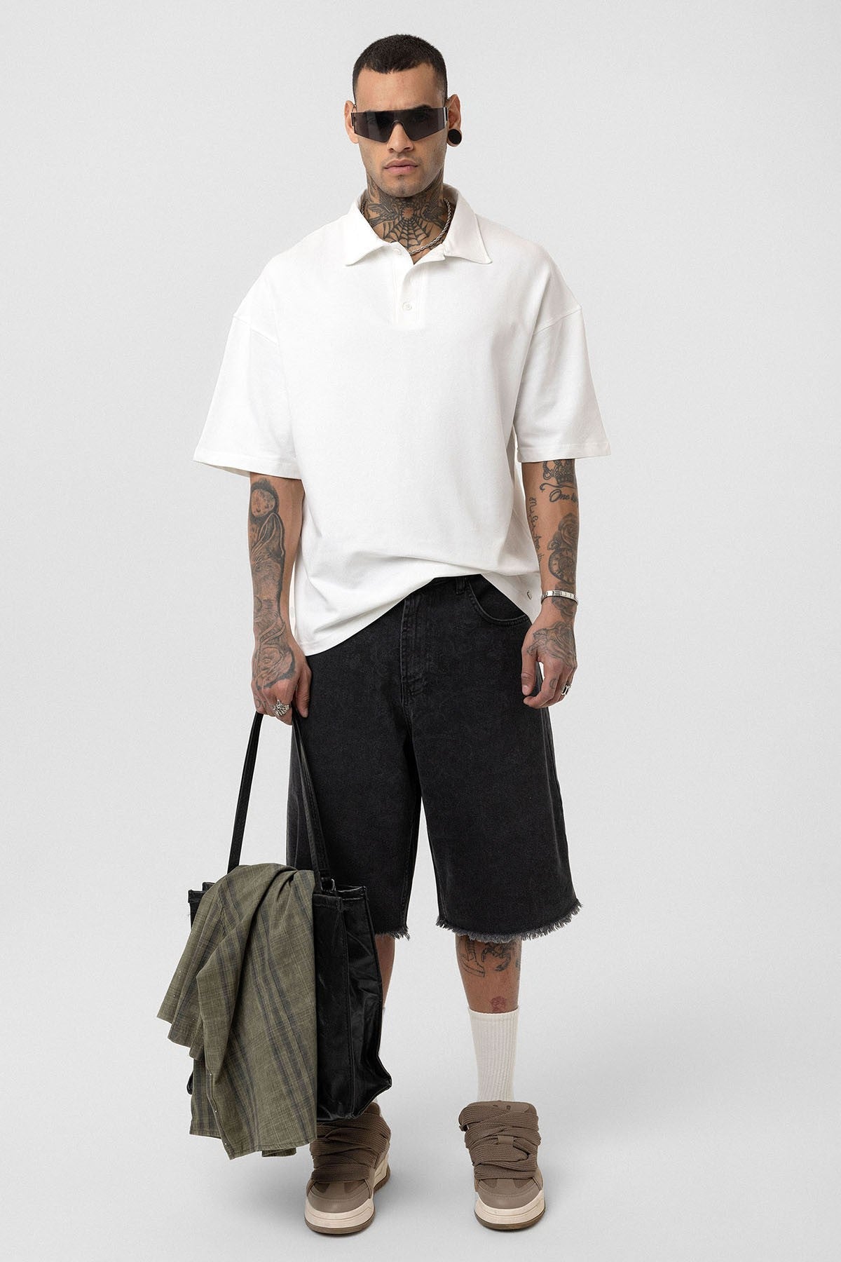 Basic Polo Yaka Oversize Tişört