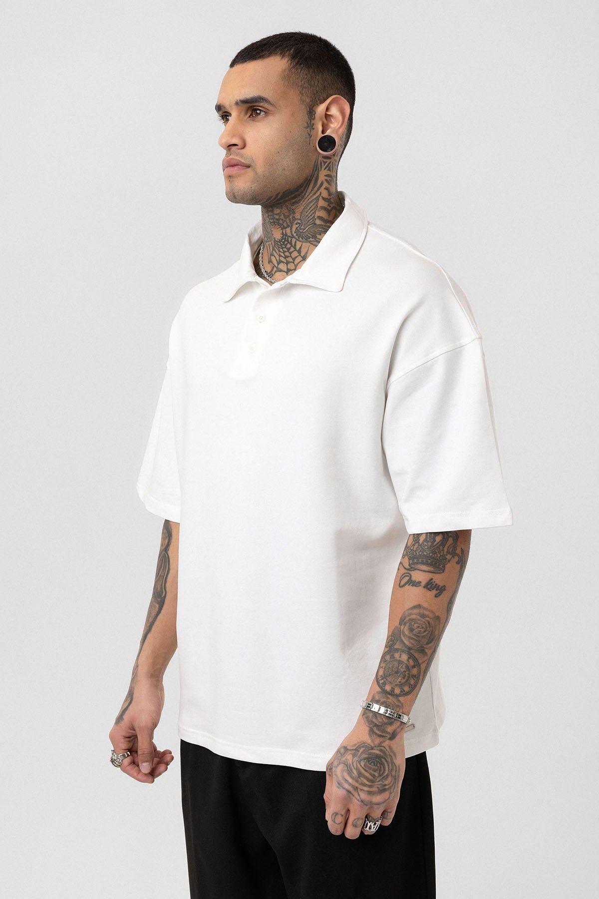 Basic Polo Yaka Oversize Tişört