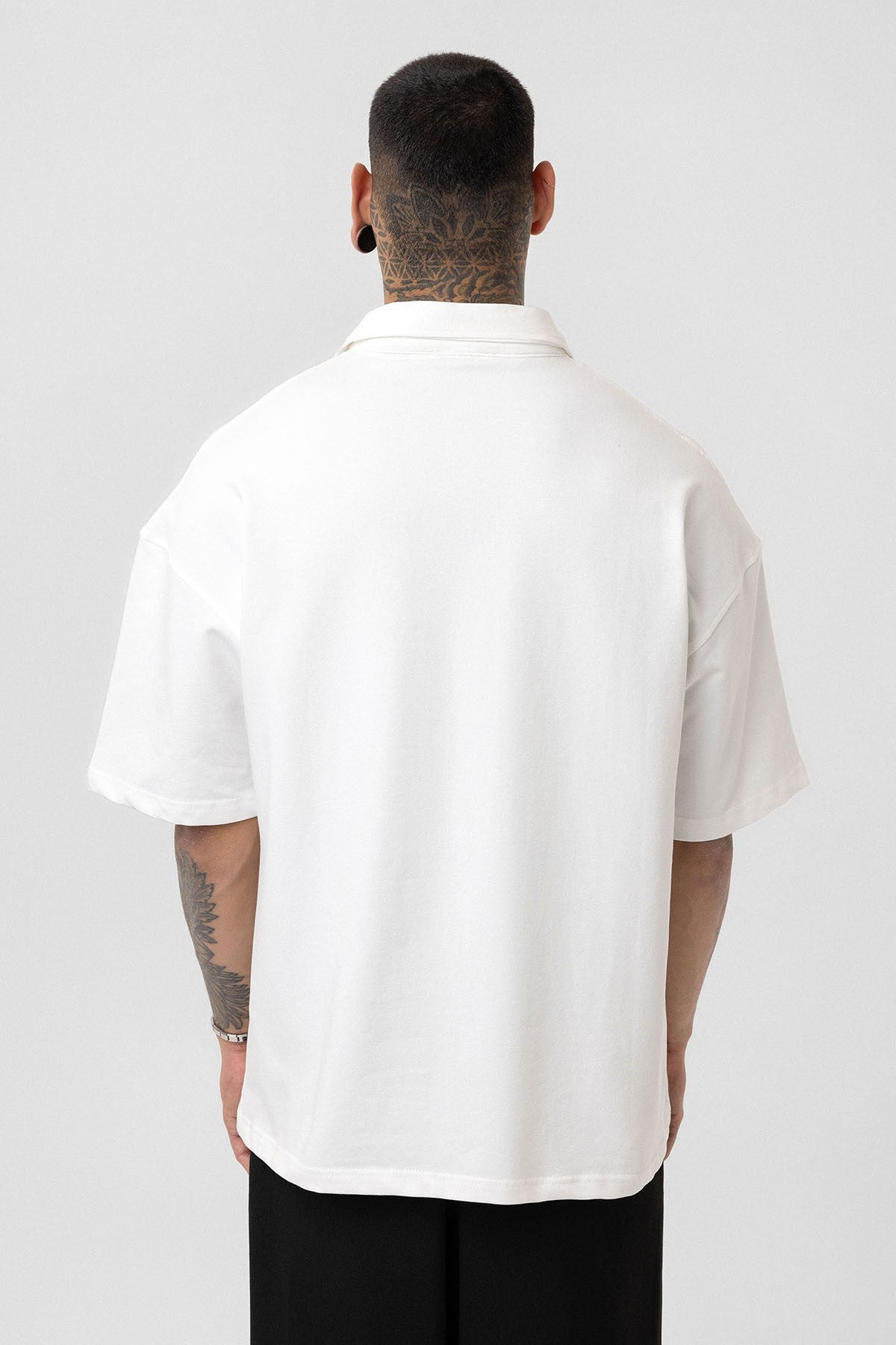 Basic Polo Yaka Oversize Tişört