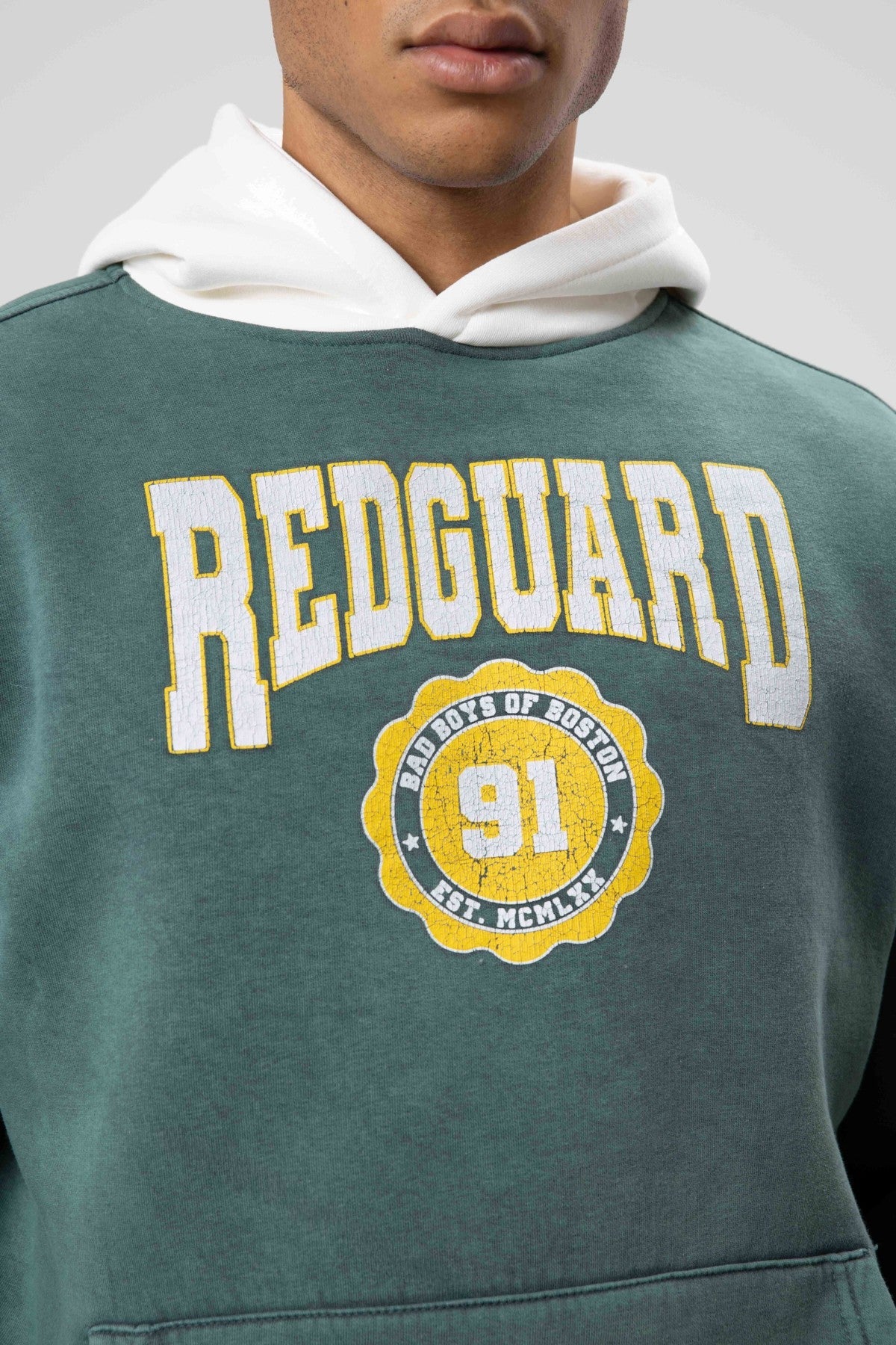 Oversize Baskılı Kapüşonlu Sweatshirt