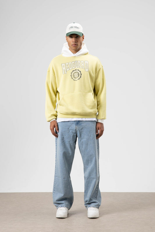 Oversize Baskılı Kapüşonlu Sweatshirt