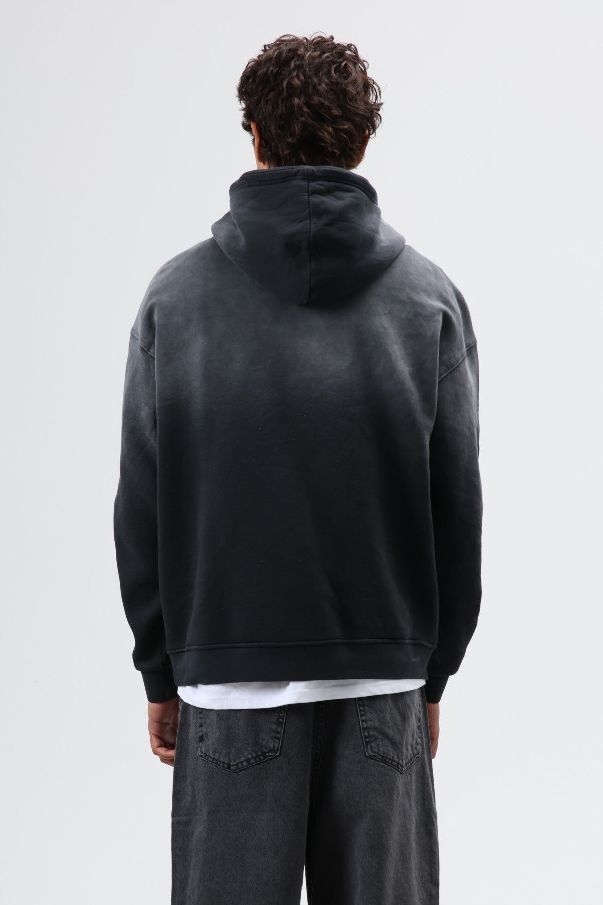 Oversize Nakış Detaylı Hoodie