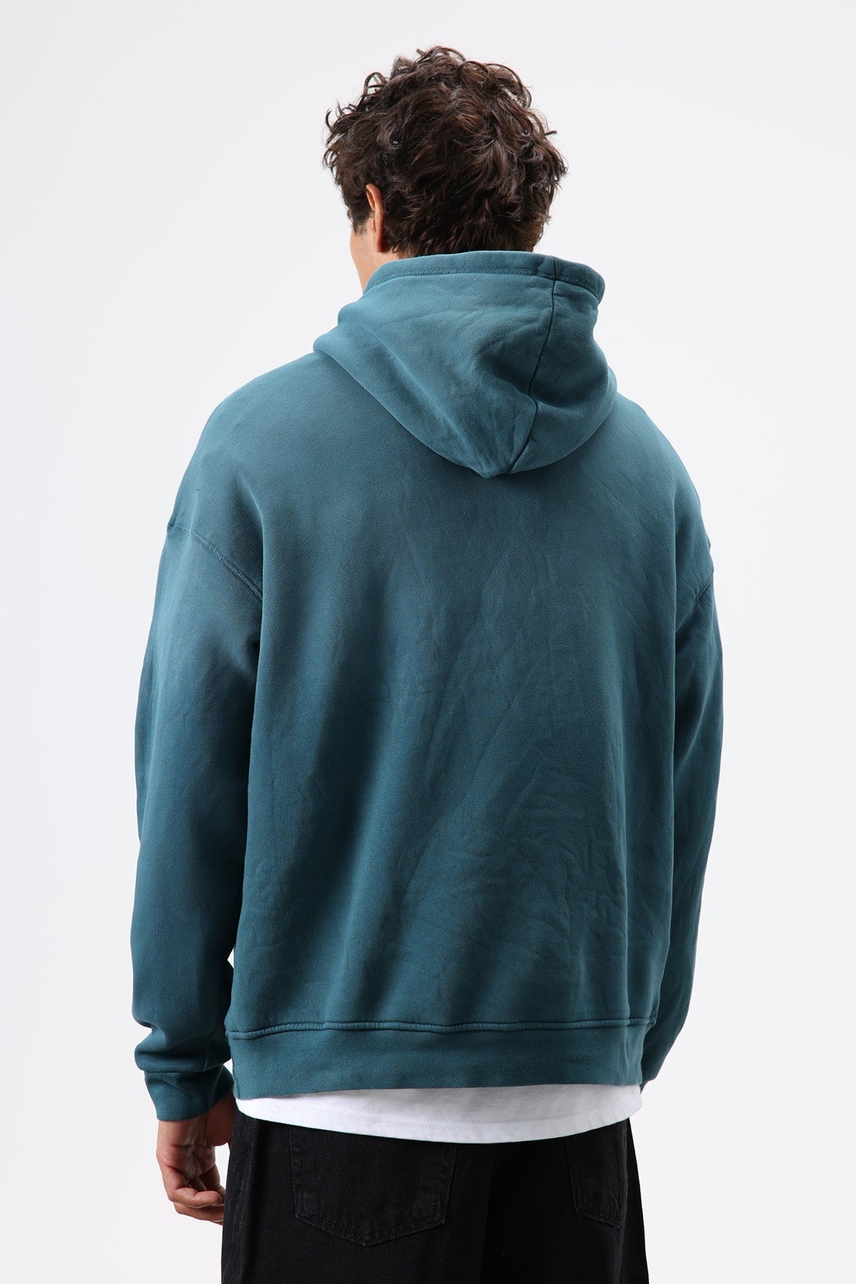 Oversize Nakış Detaylı Hoodie