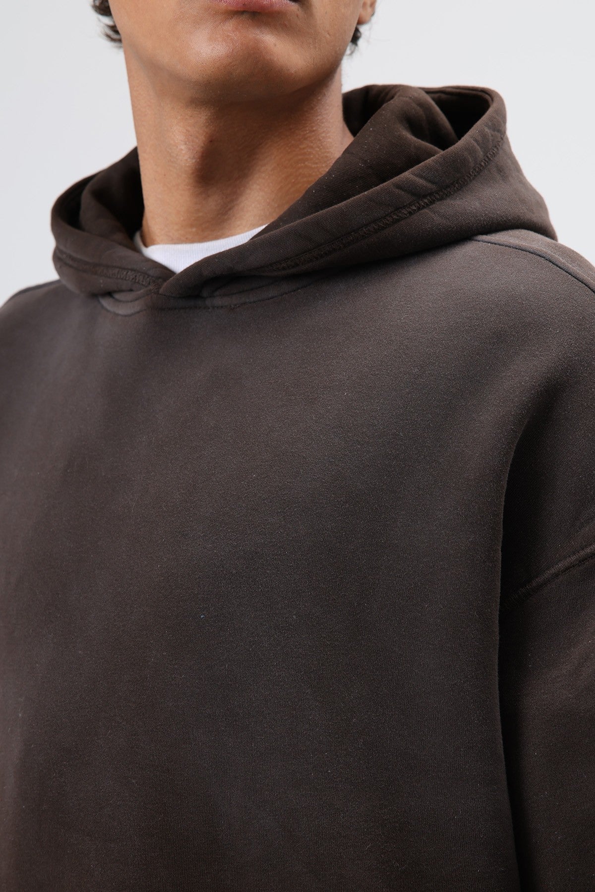 Oversize Nakış Detaylı Hoodie