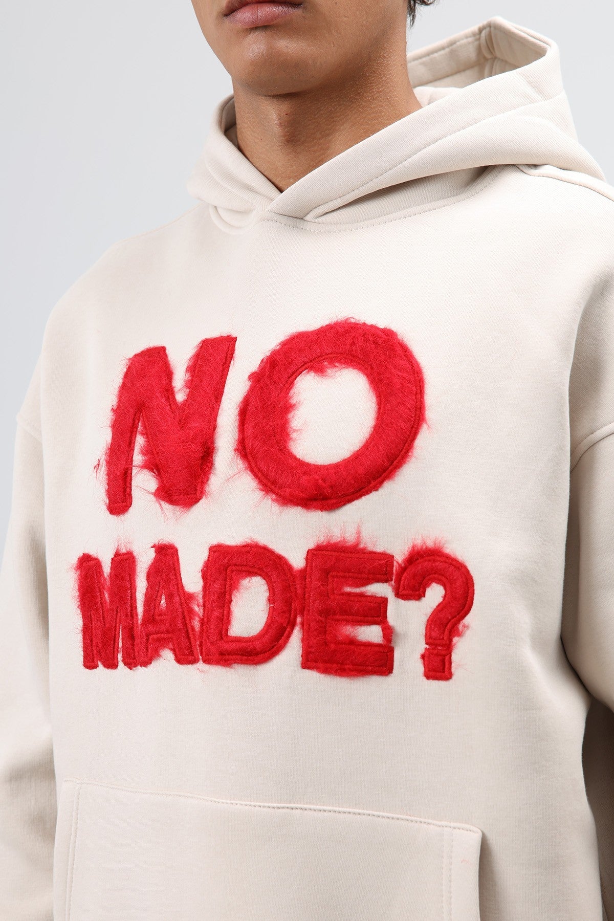 Oversize Baskılı Kapüşonlu Sweatshirt