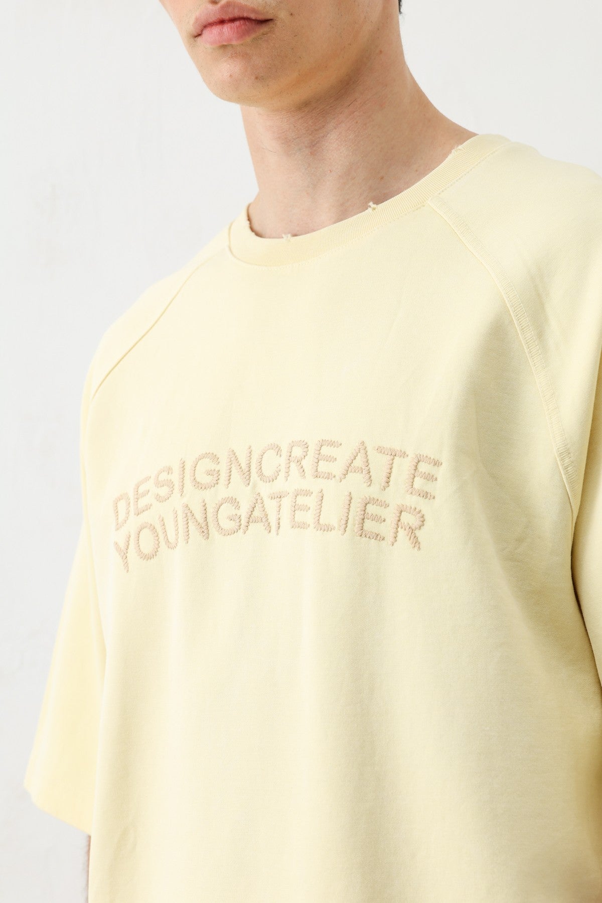 Oversize Reglon Kol Yazı Baskılı Tişört