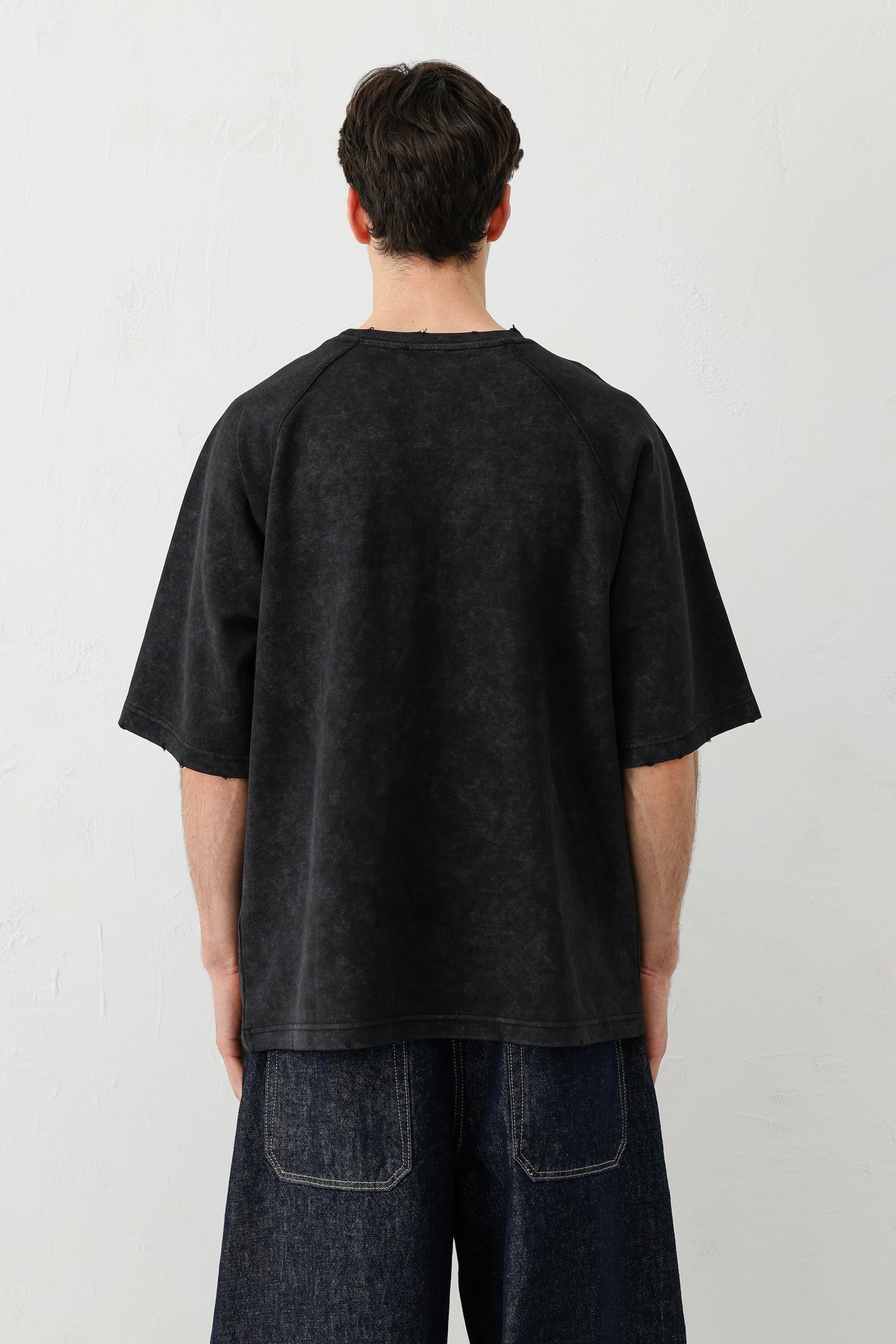 Oversize Reglon Kol Yazı Baskılı Tişört