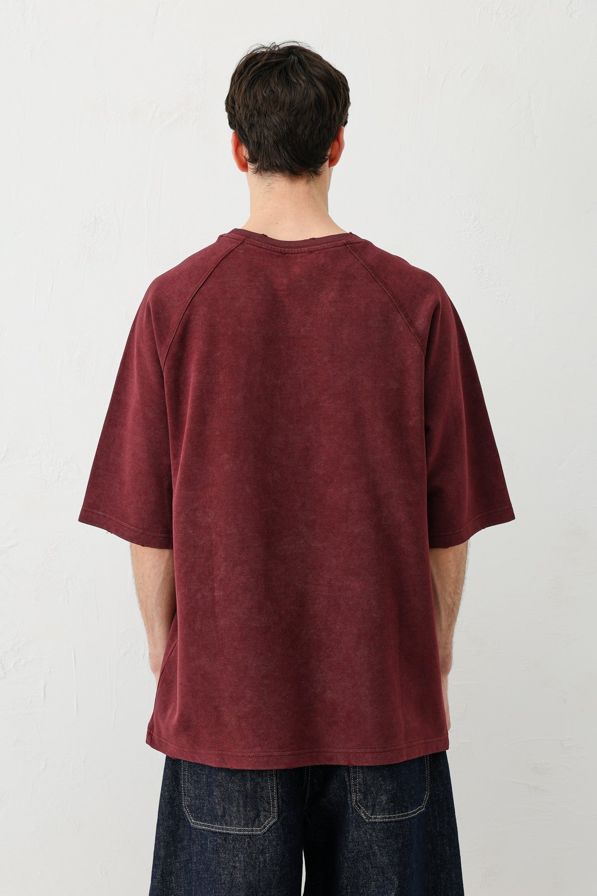 Oversize Reglon Kol Yazı Baskılı Tişört