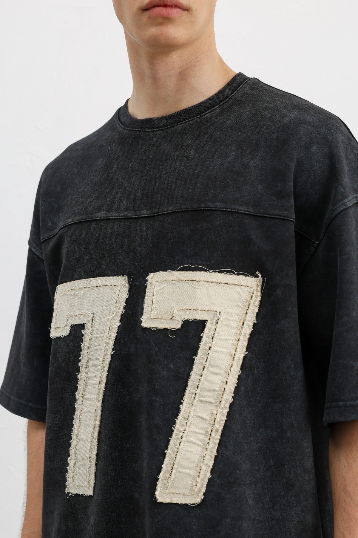 Numara Baskılı Oversize Tişört
