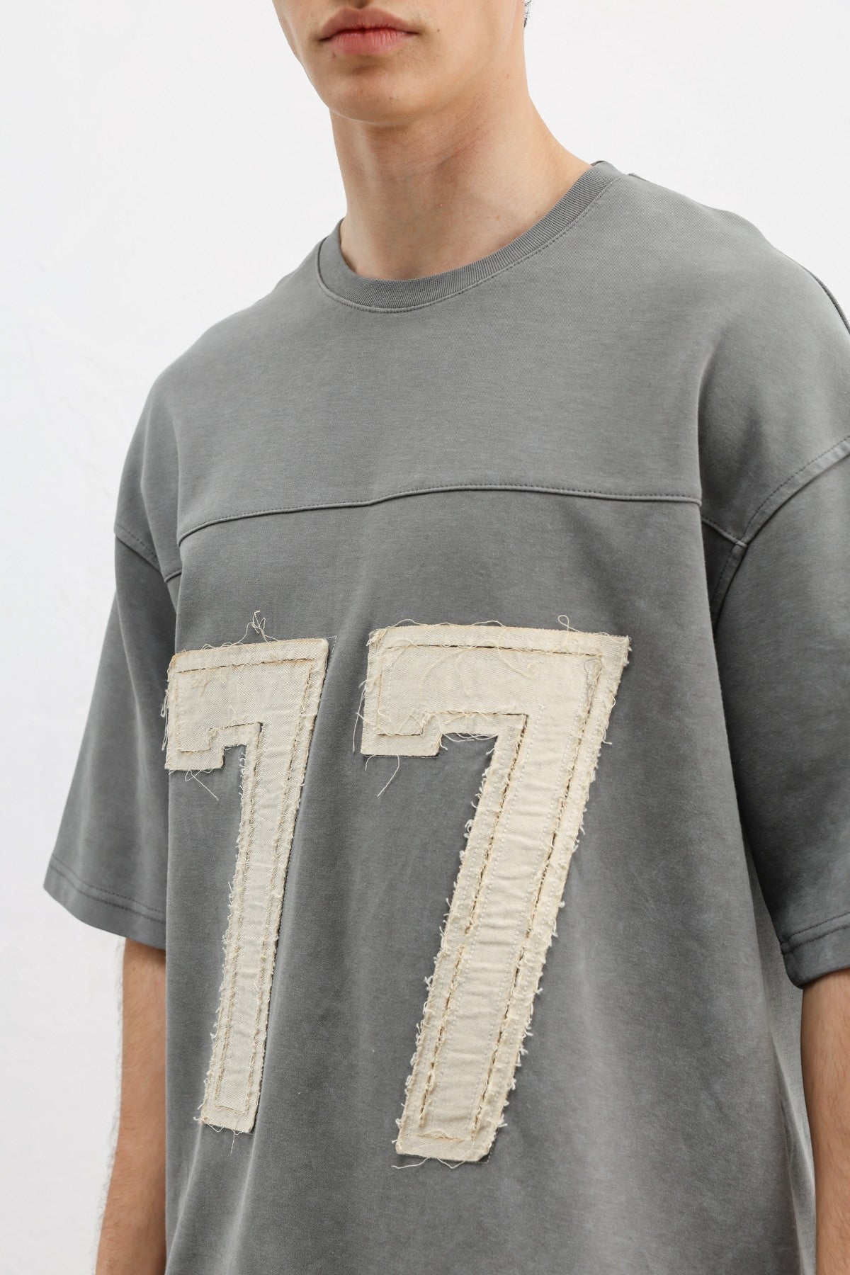 Numara Baskılı Oversize Tişört