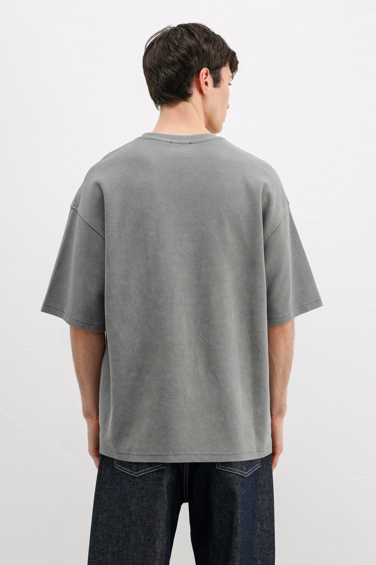 Numara Baskılı Oversize Tişört
