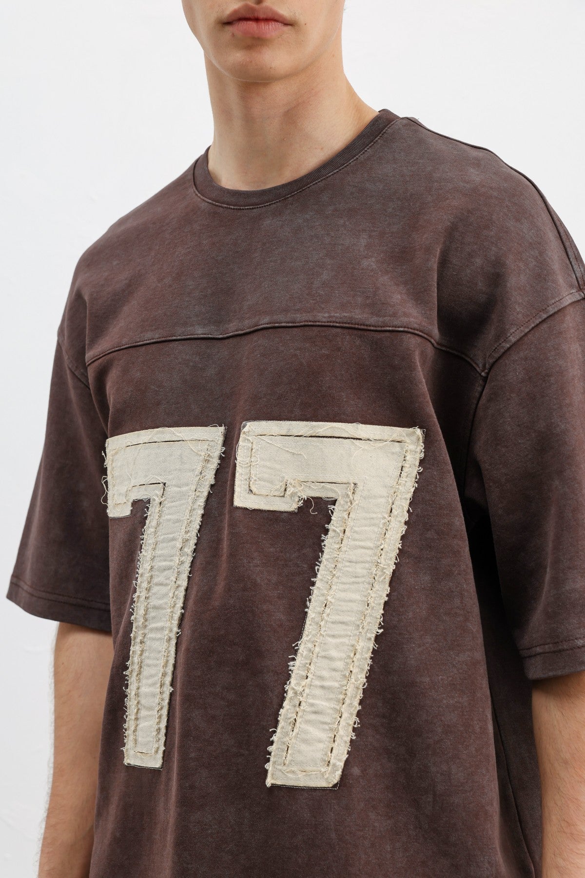 Numara Baskılı Oversize Tişört